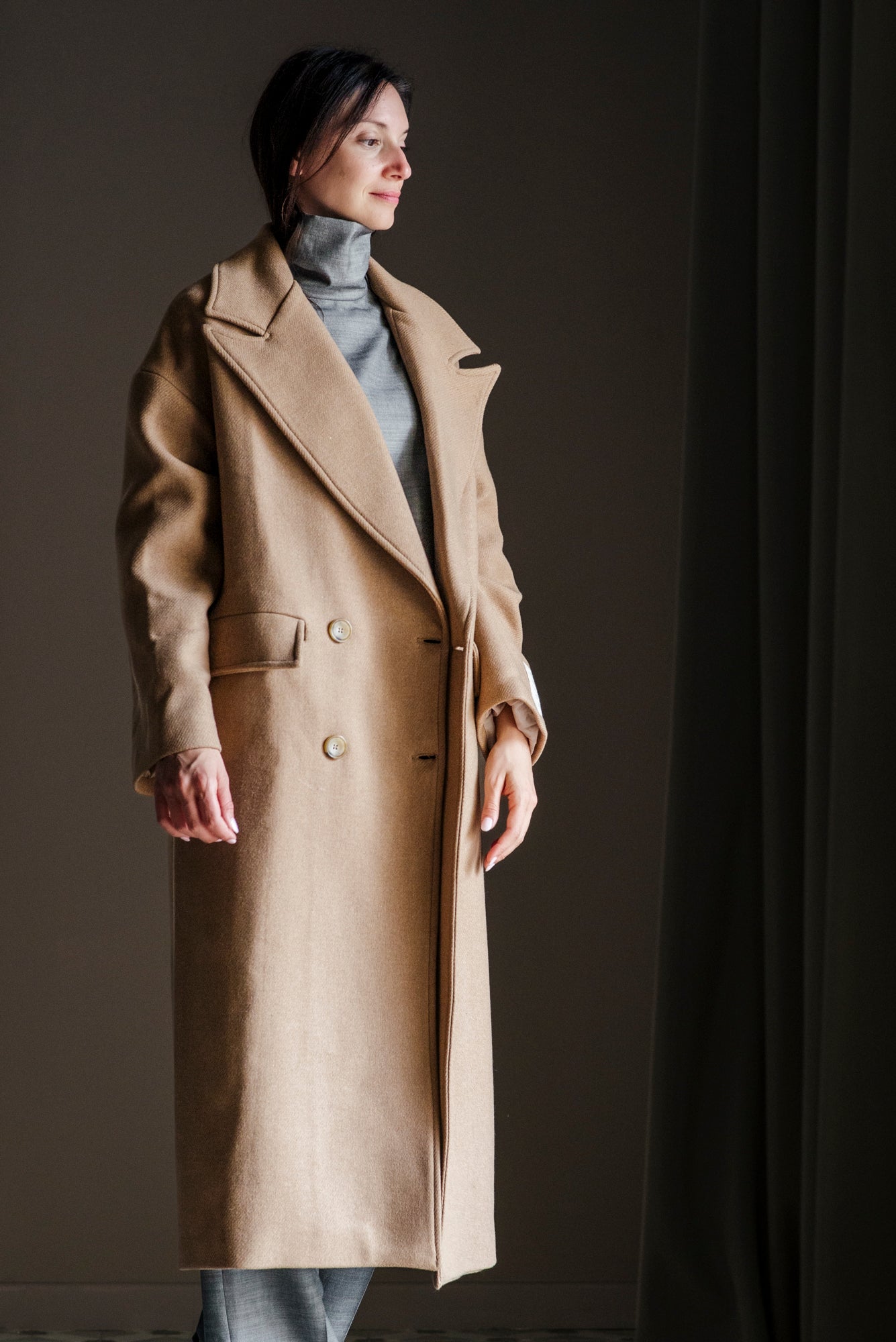 Cappotto oversize doppio petto Noumeno Concept