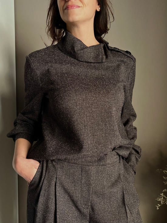 Maglia effetto abbottonato