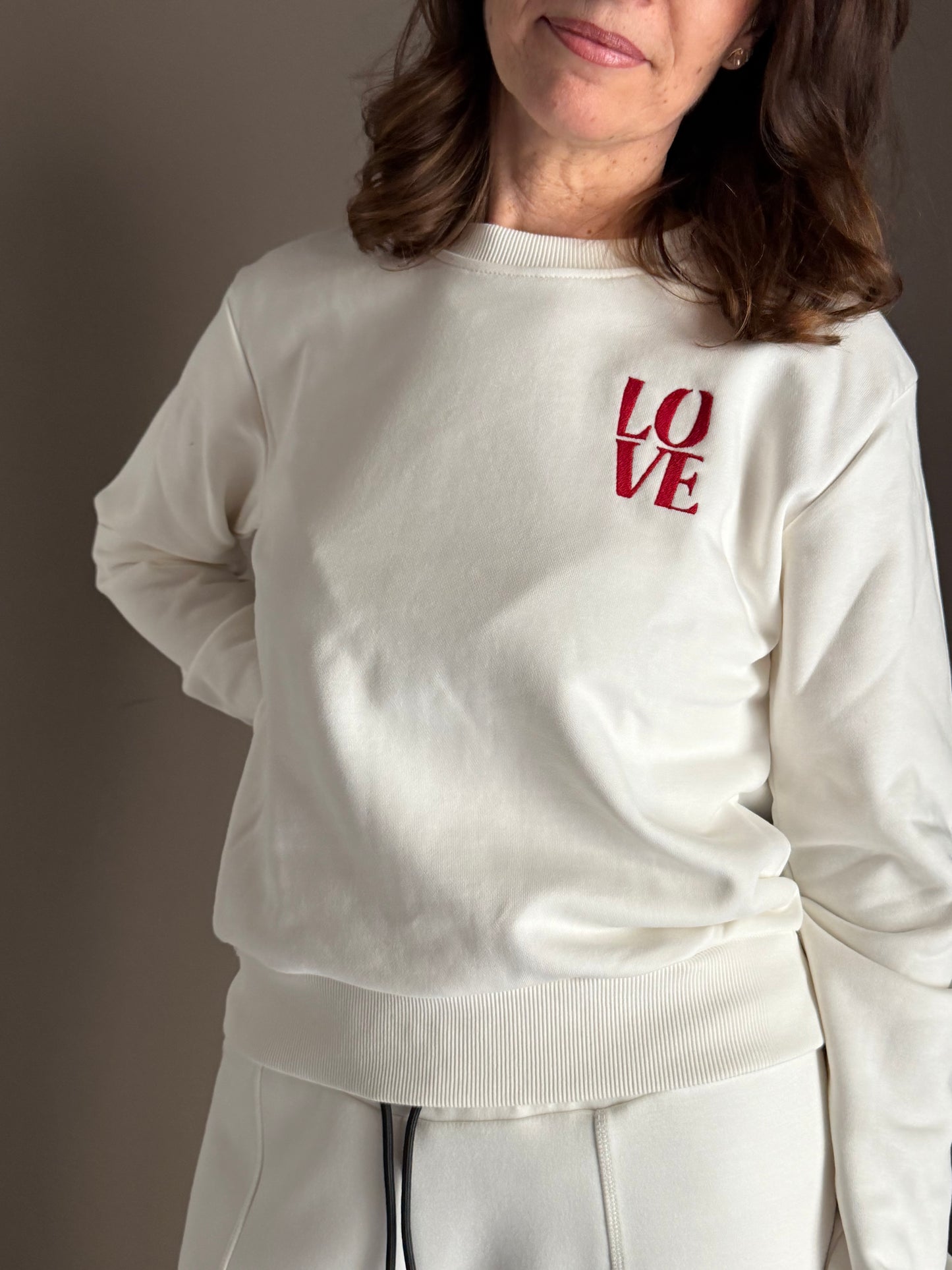 Felpa Ko Samui con ricamo “Love”