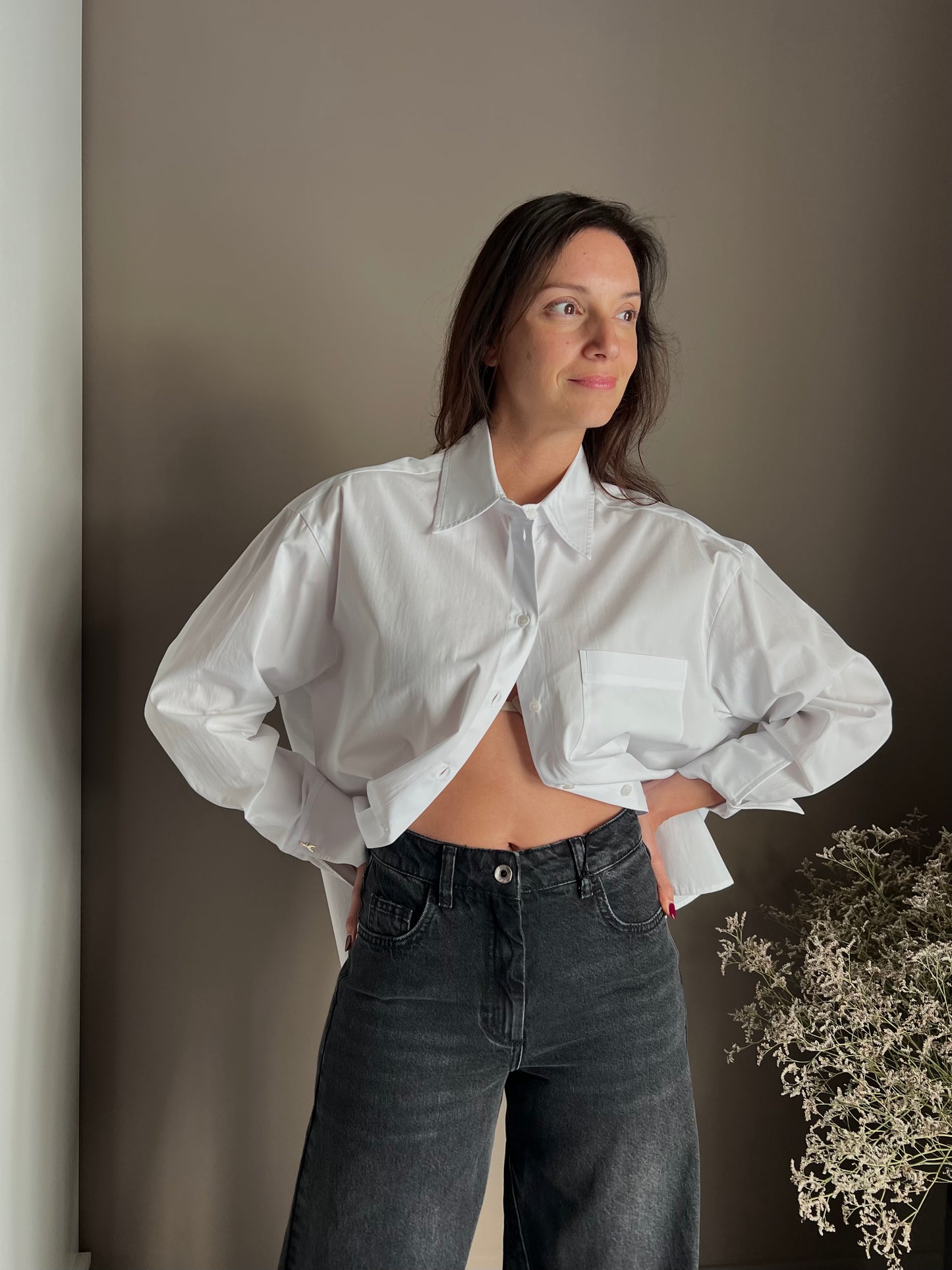 Camicia over in cotone