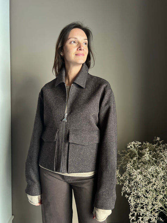 Giubbotto Patrizia Pepe in tessuto misto mélange