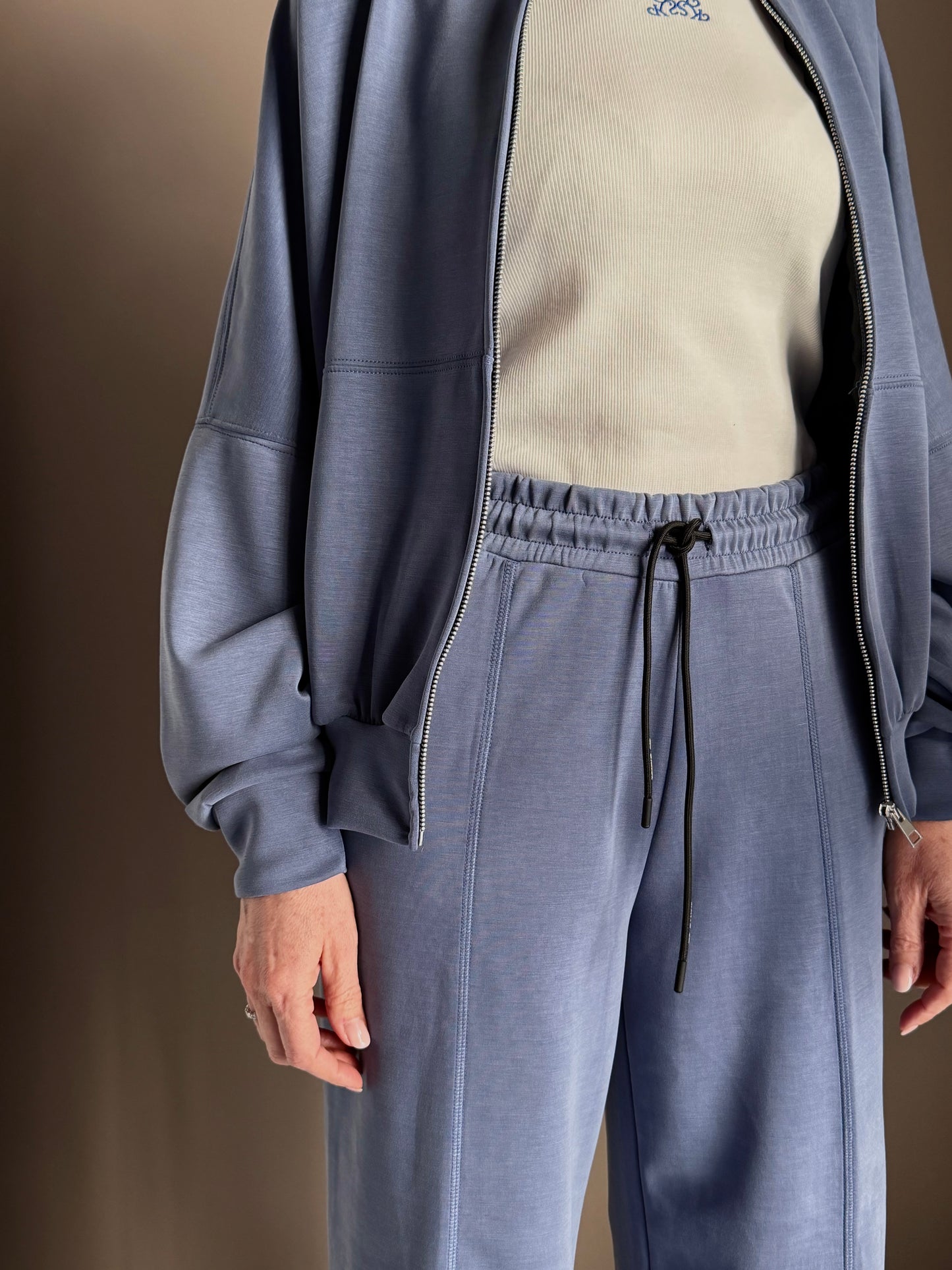 Pantalone in felpa rasata