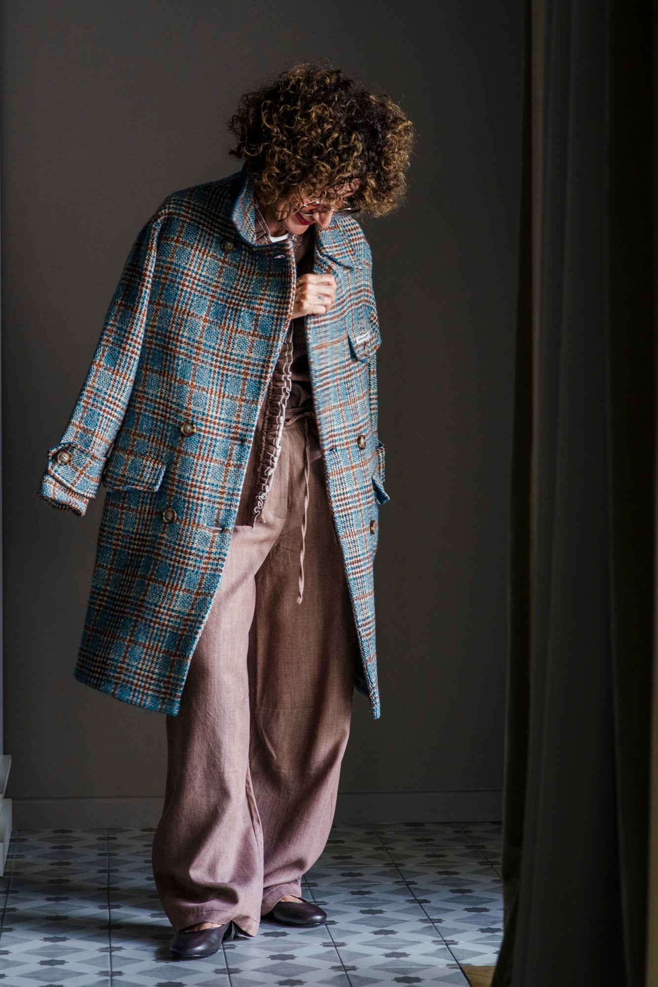 Cappotto doppiopetto oversize Noumeno Concept