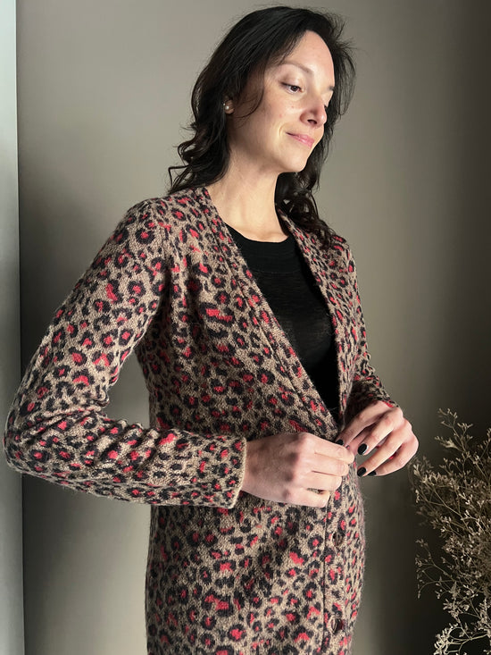 Cardigan maculato Alessia Santi in alpaca blend