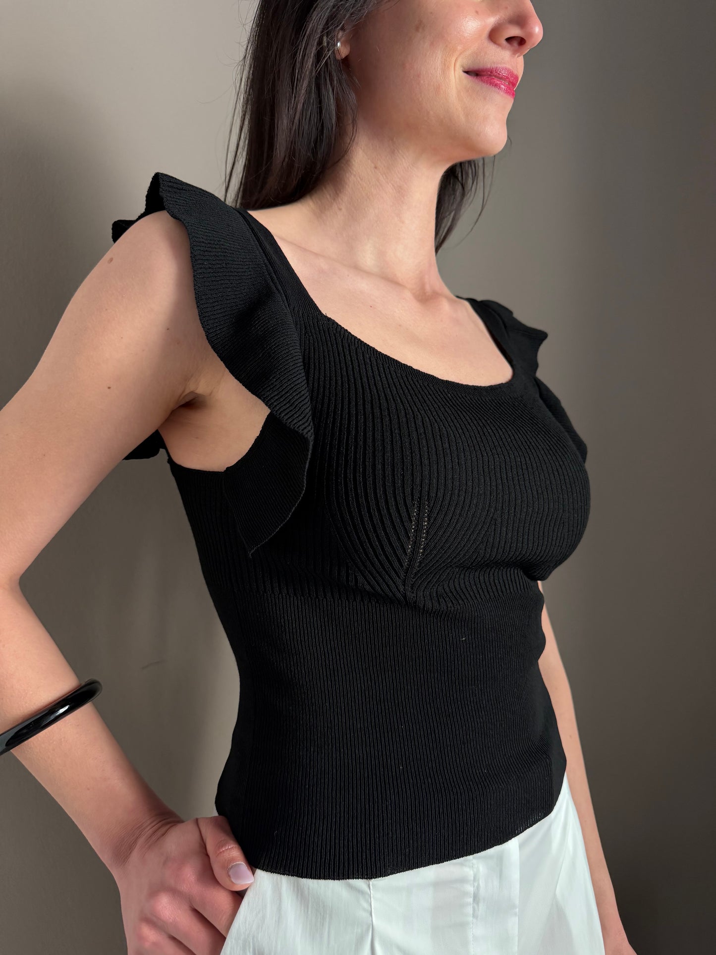 Top So Allure a Costine con Rouches