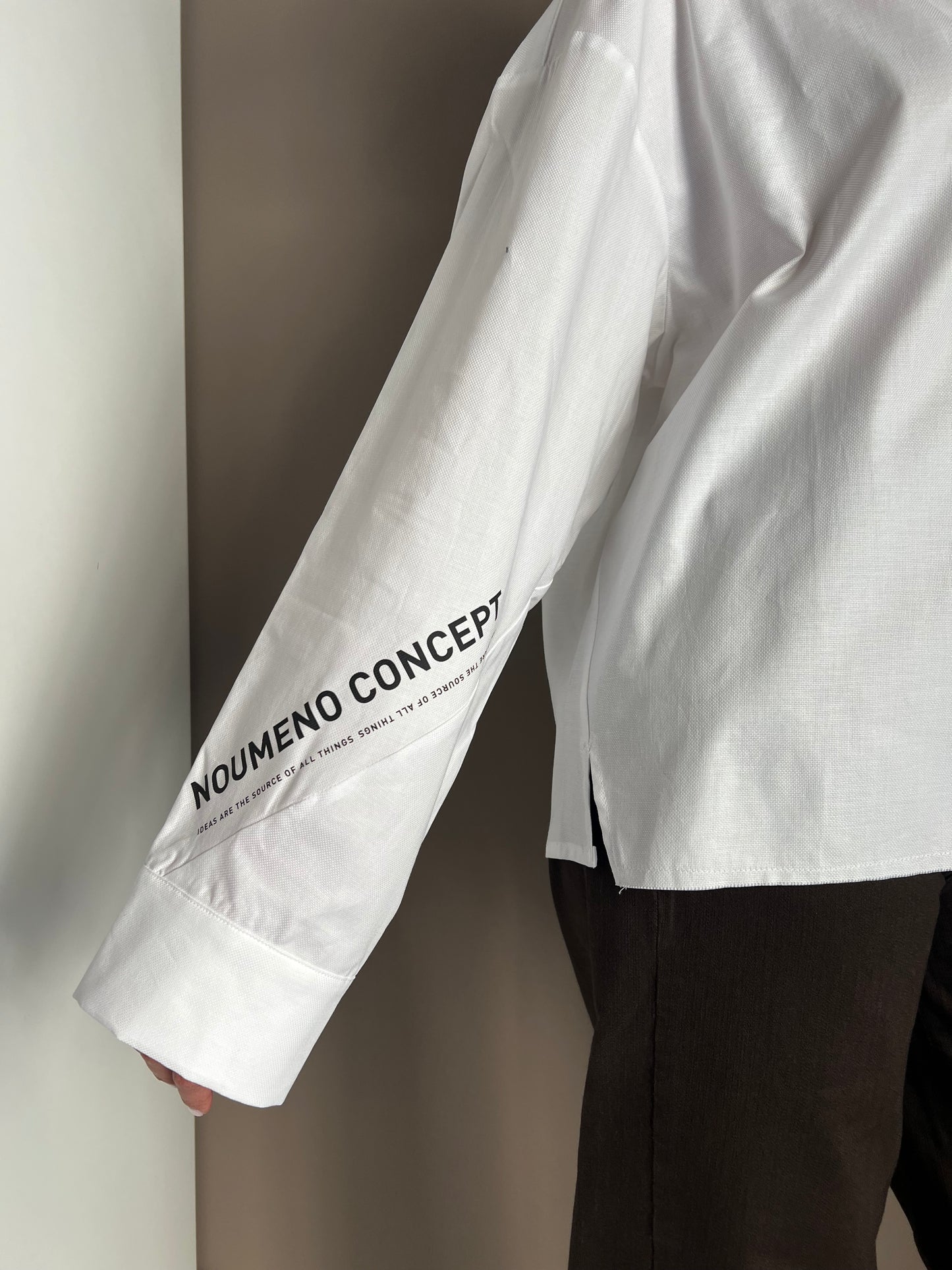 Camicia in cotone Noumeno Concept bianca