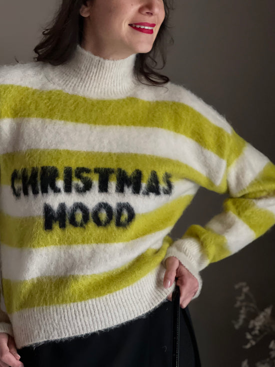 Maglia Christmas Mood a righe