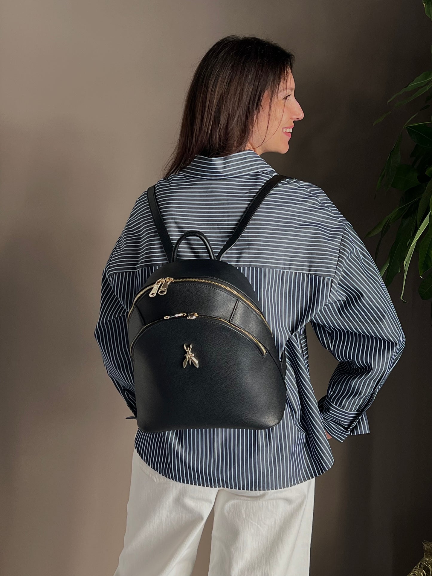 Borsa zaino in pelle