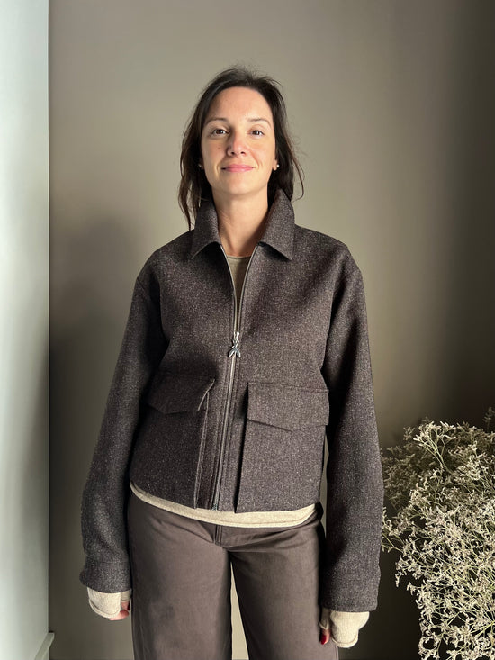 Giubbotto Patrizia Pepe in tessuto misto mélange