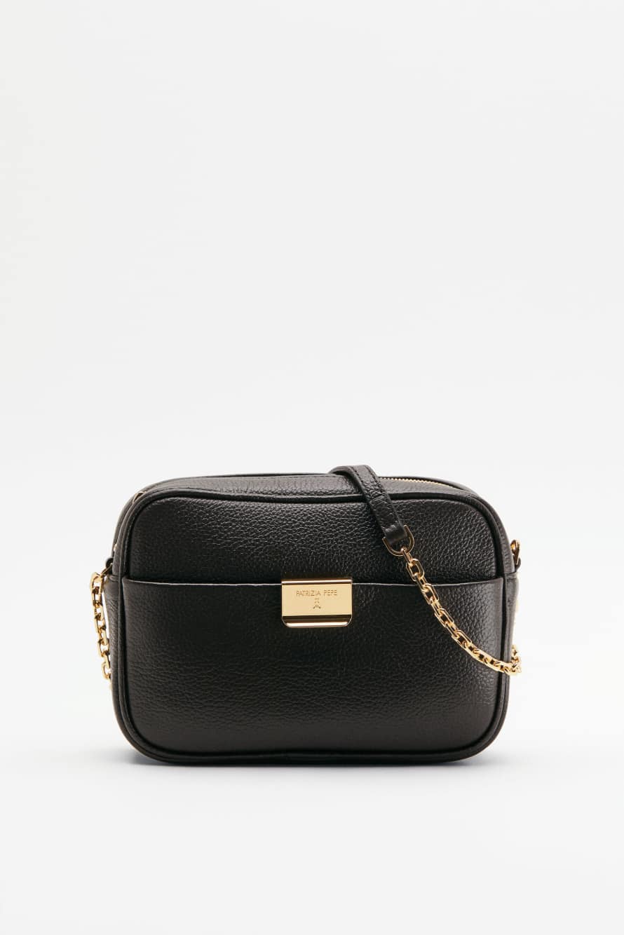 Borsa Crossbody in Pelle Patrizia Pepe Moro