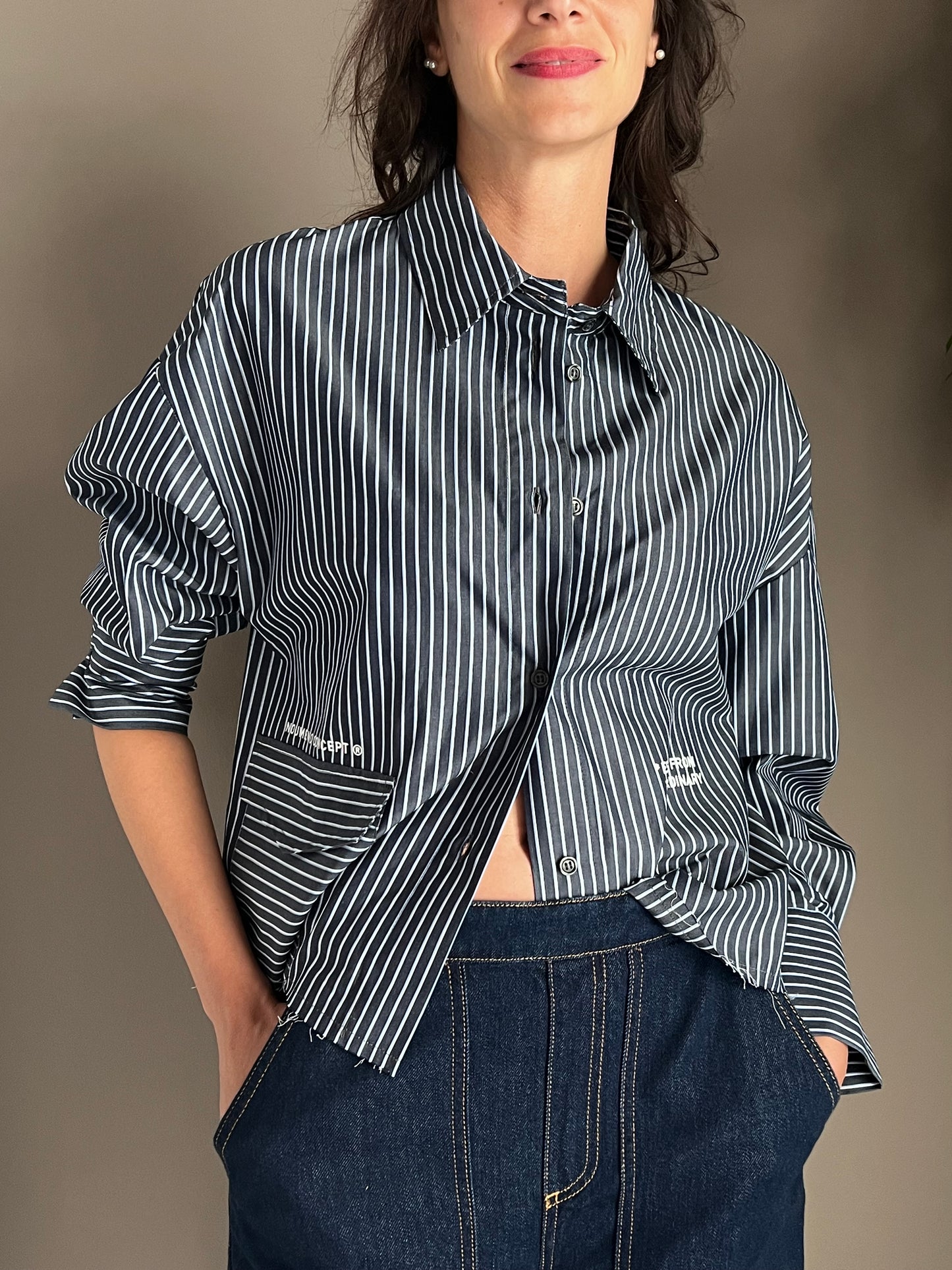 Camicia gessata Noumeno Concept