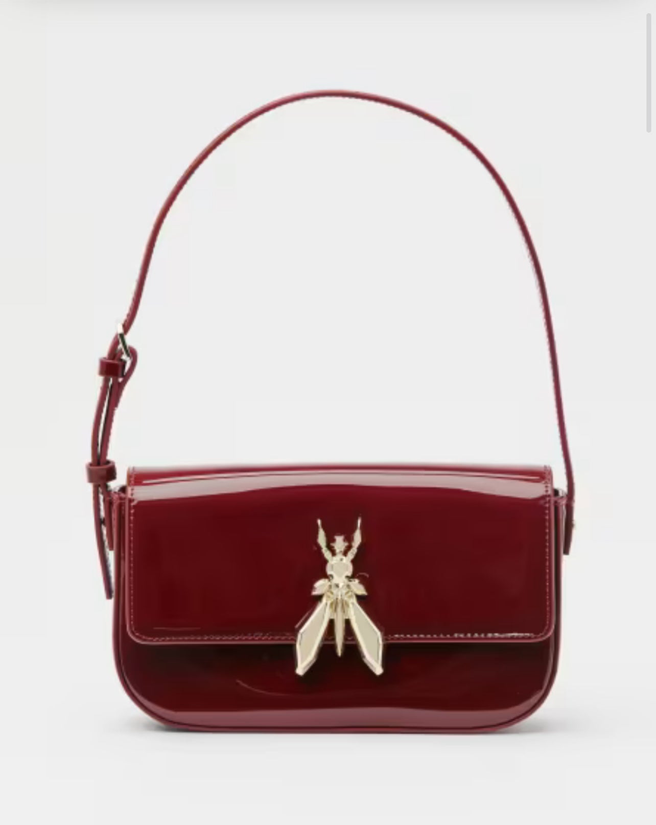 Borsa a spalla Fly in pelle verniciata