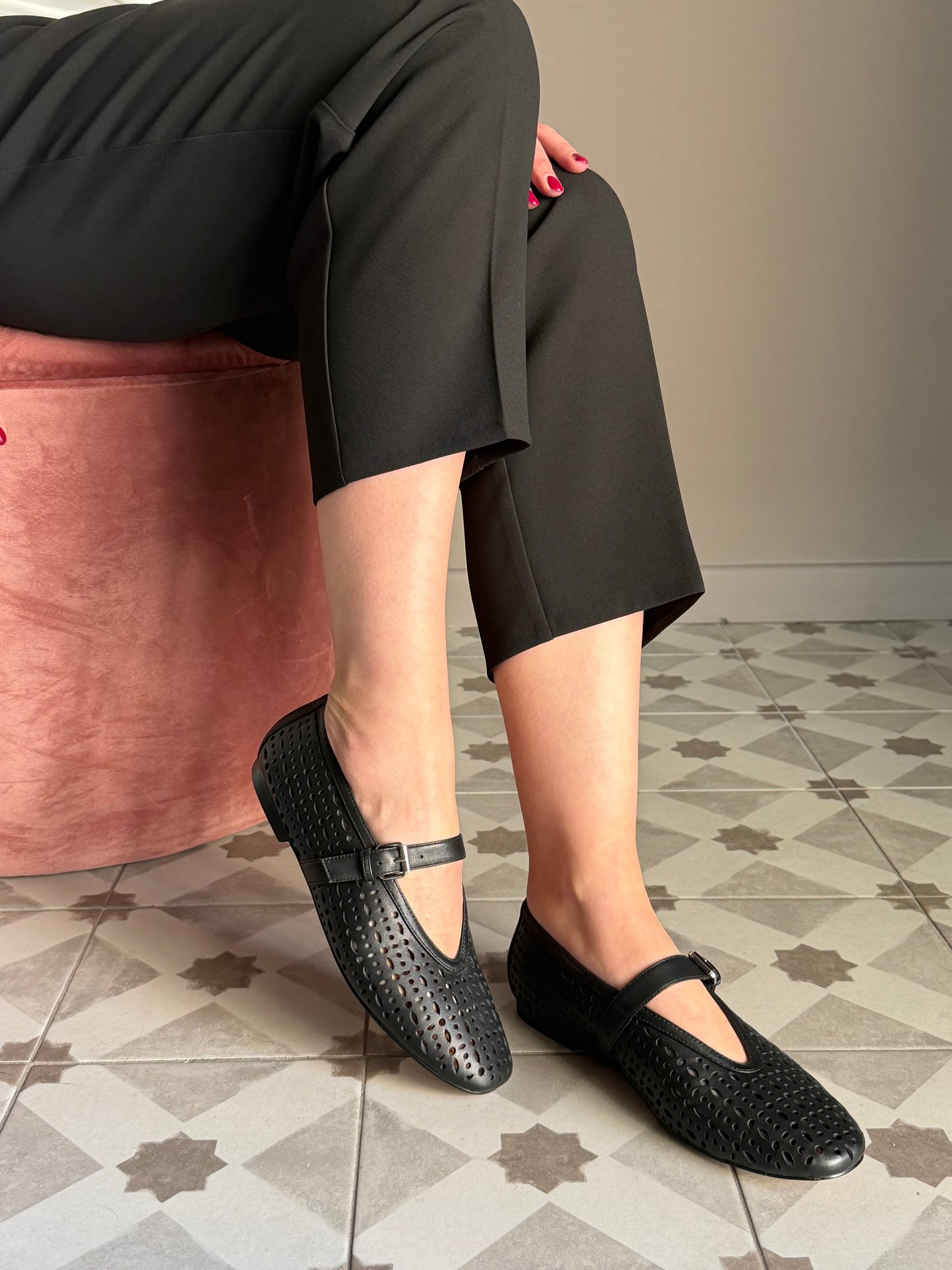 Scarpa Mary Jane laserata