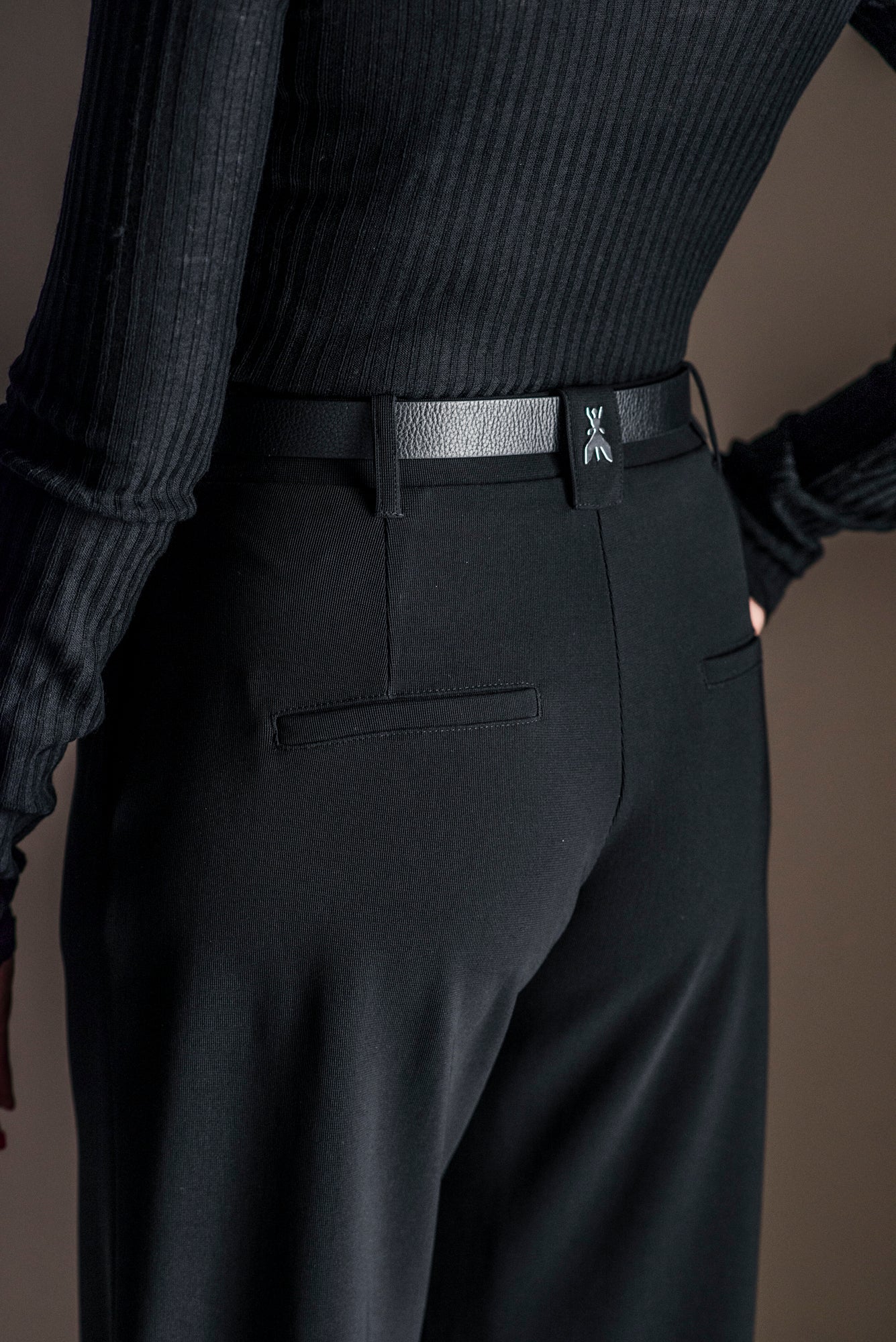 Pantalone a palazzo con vita elasticizzata
