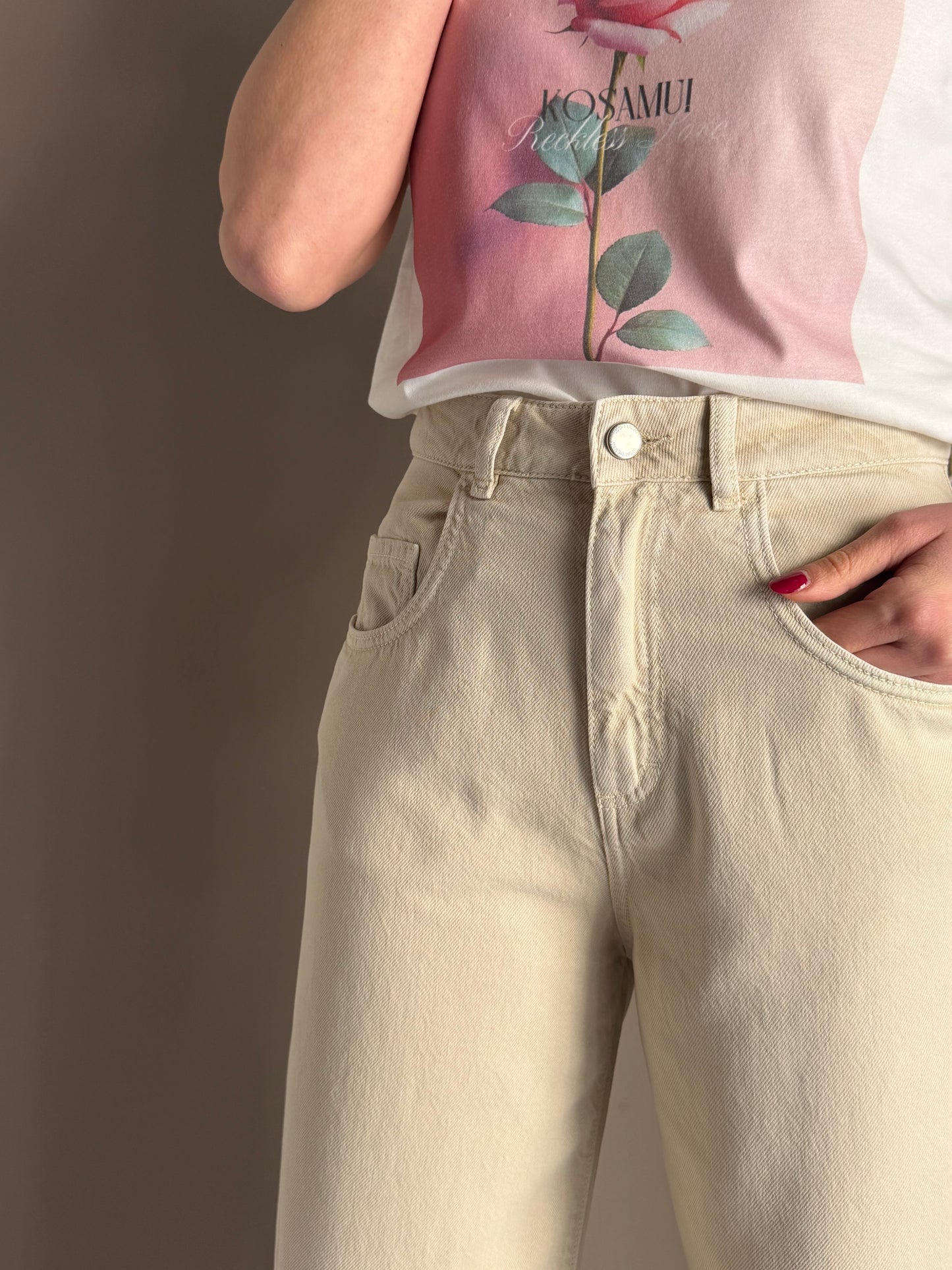 Pantalone Poppy - Crema
