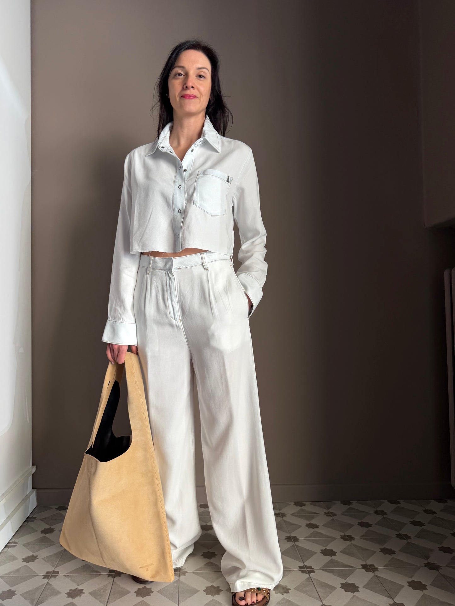 Pantalone Wide-Leg in Lyocell – Patrizia Pepe
