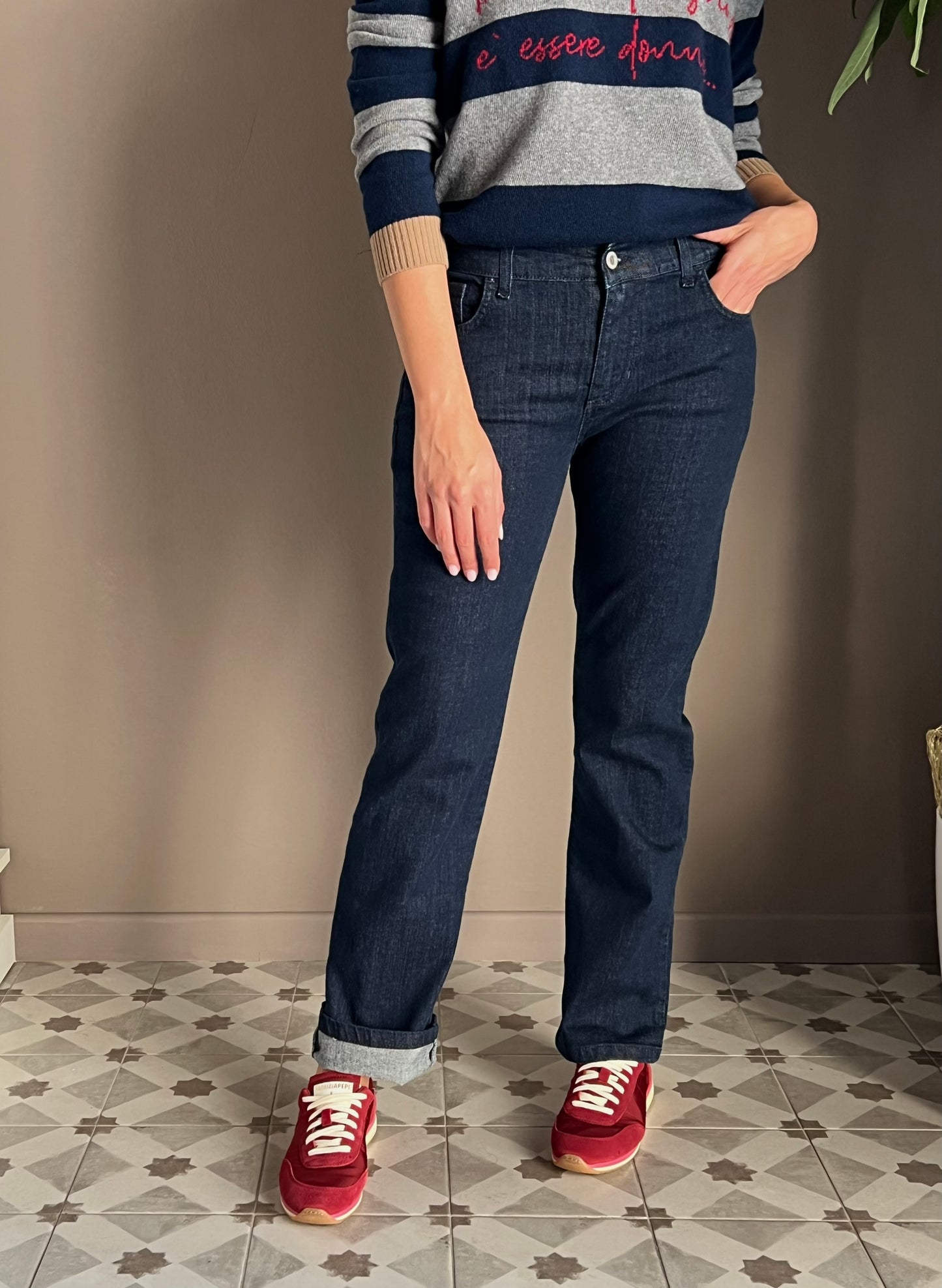 Pantalone denim slim Noumeno Concept