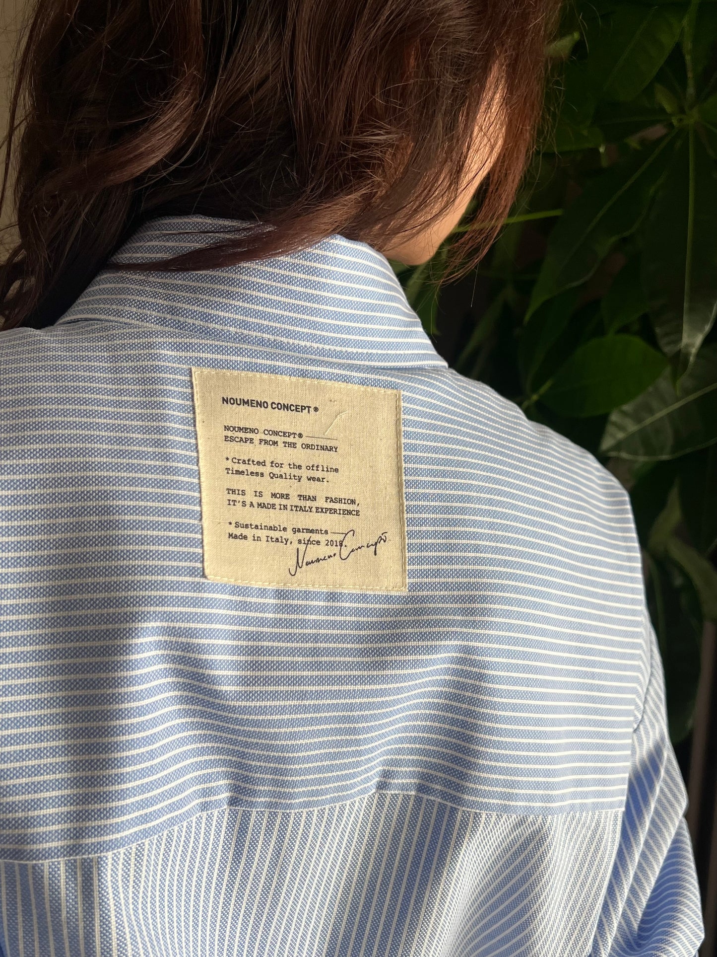 Camicia in cotone asimmetrico