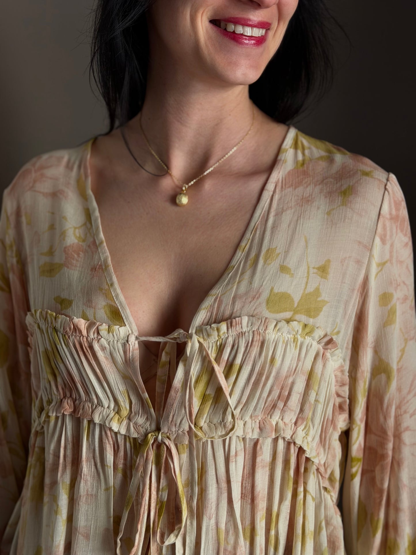 Camicia in viscosa floreale