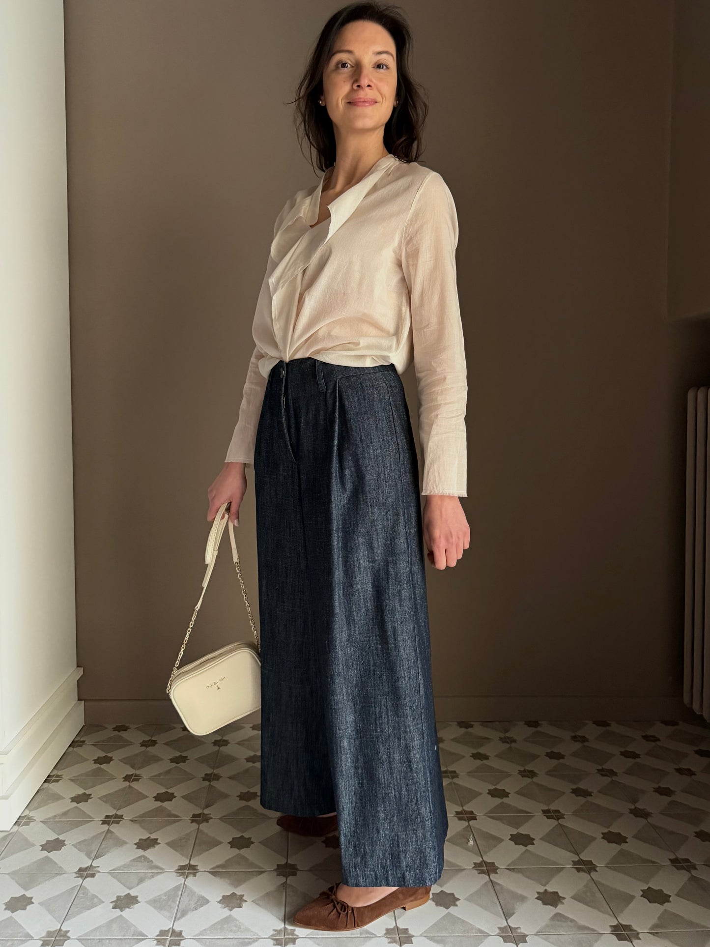 Pantalone in denim Chambray