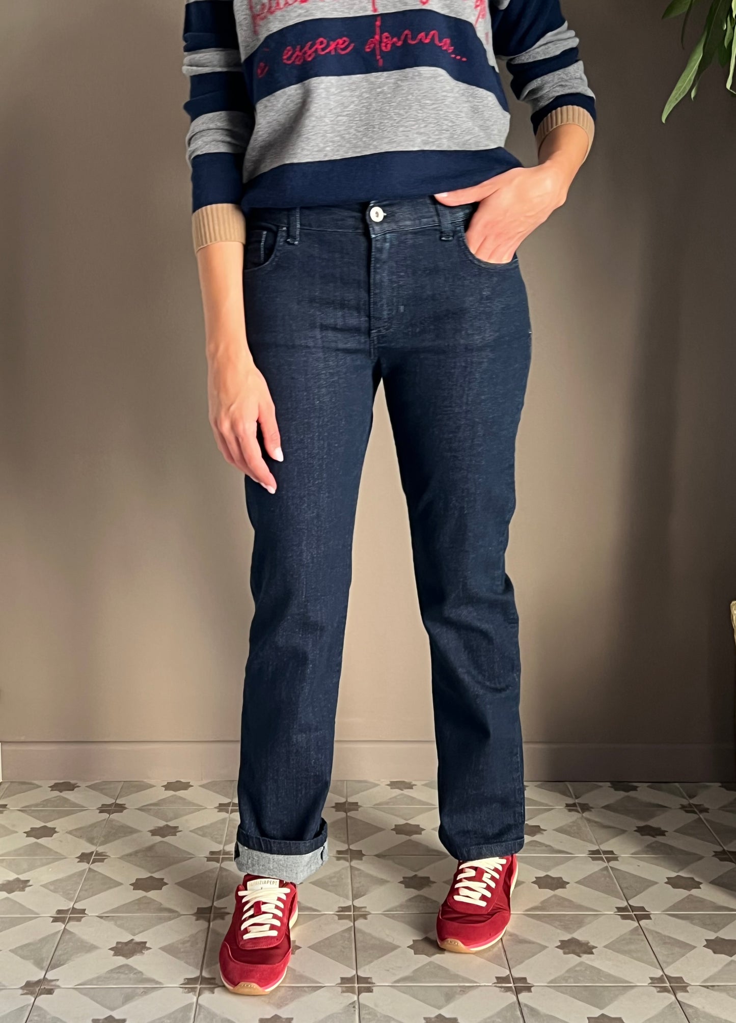 Pantalone denim slim Noumeno Concept