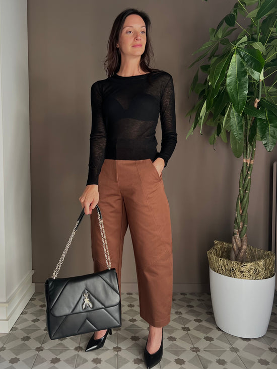 Pantaloni jeans a baloon Earth Brown