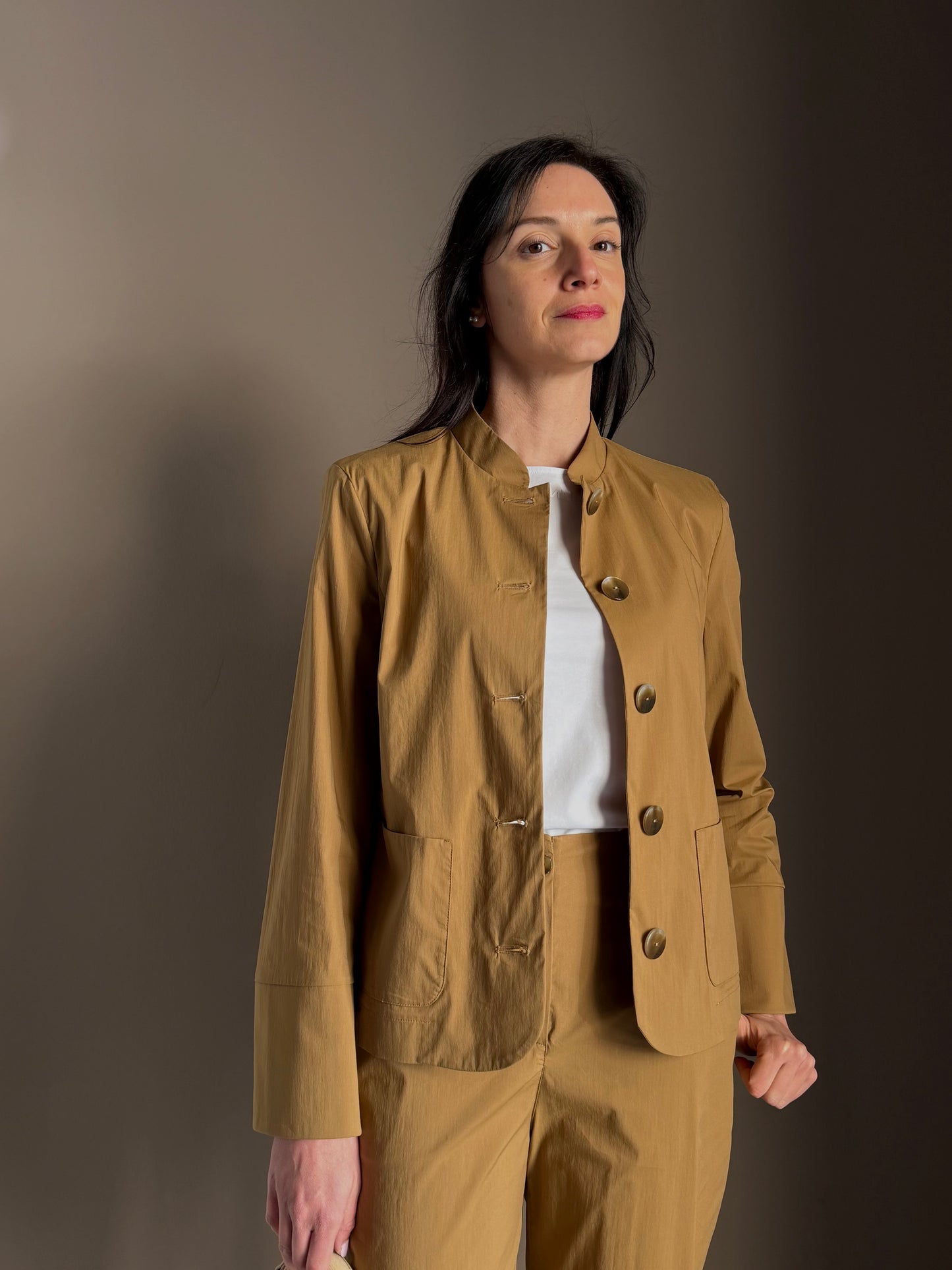 Giacca in Cotone Alessia Santi – Nocciola