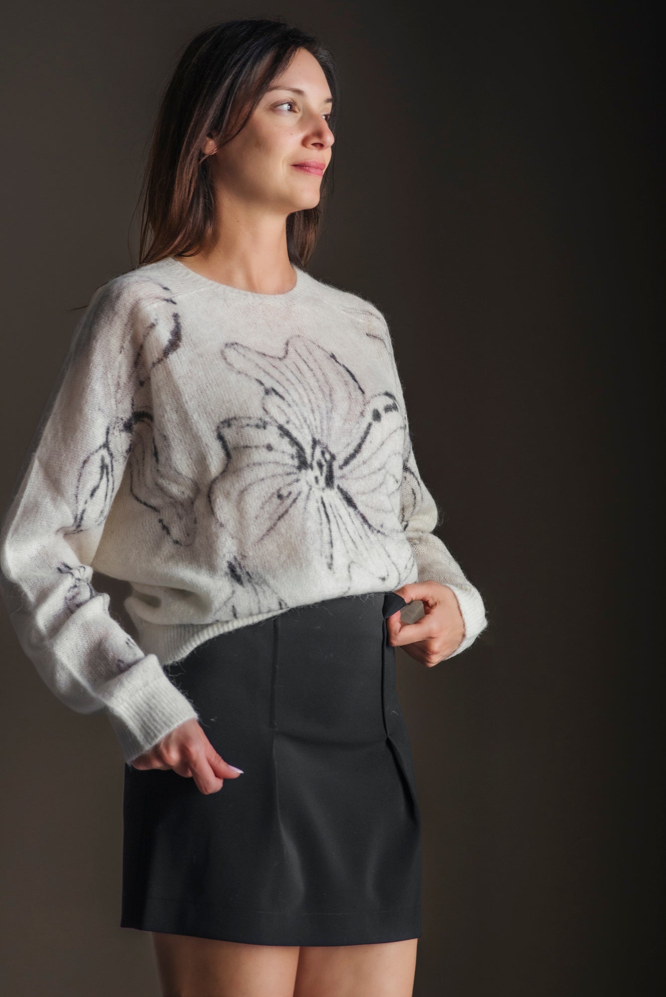 Maglione con Motivo Floreale Alessia Santi