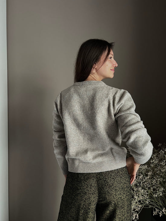 Maglia Mélange con scritta in paillettes