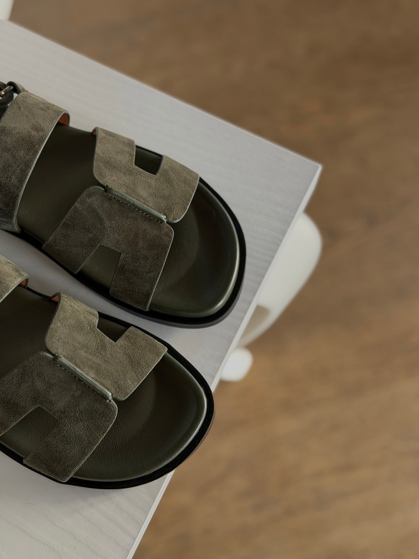 Sandalo Bibi Lou in Suede - Verde Kaki