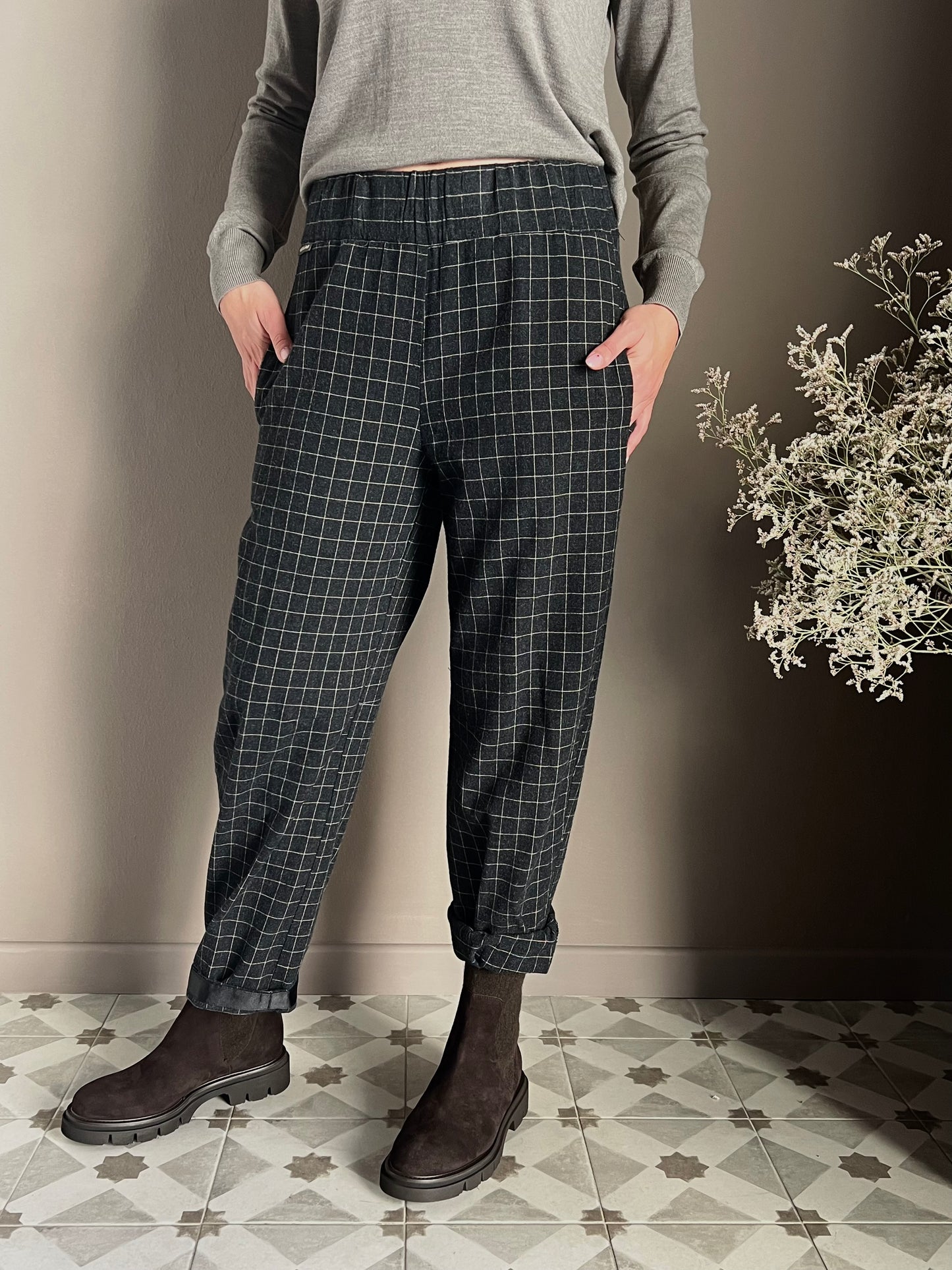 Pantalone Smart-casual Ceck Alessia Santi