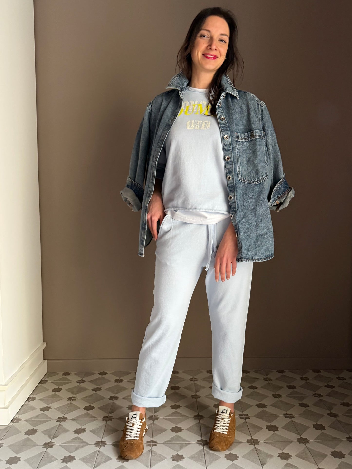 Pantalone in felpa con coulisse