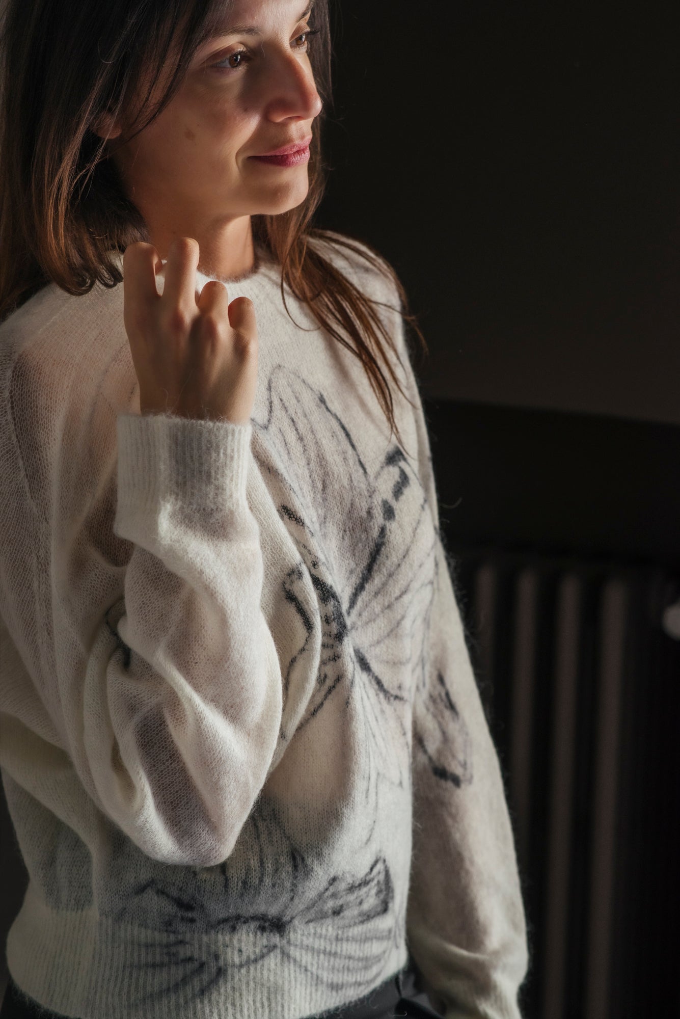 Maglione con Motivo Floreale Alessia Santi
