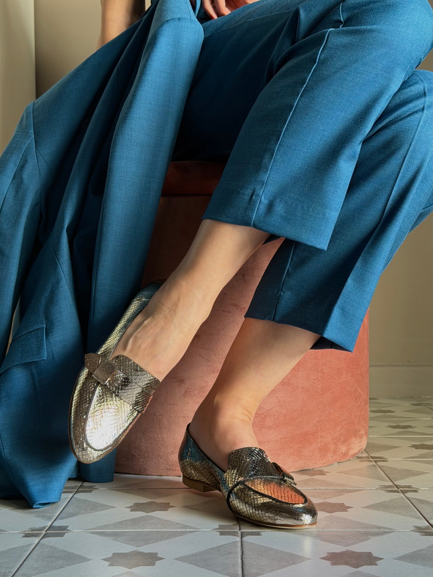 Mocassino whips platino