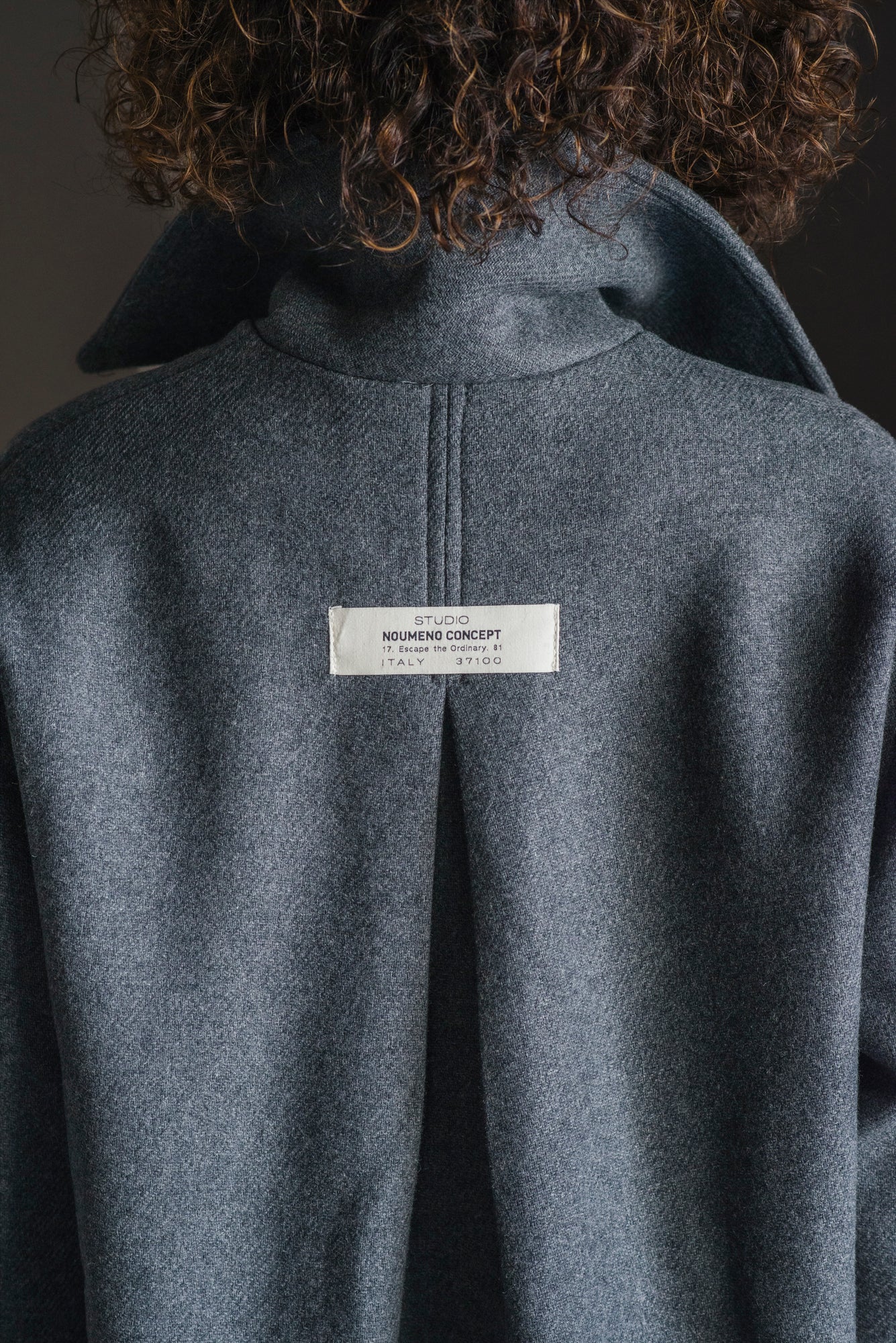 Caban oversize grigio