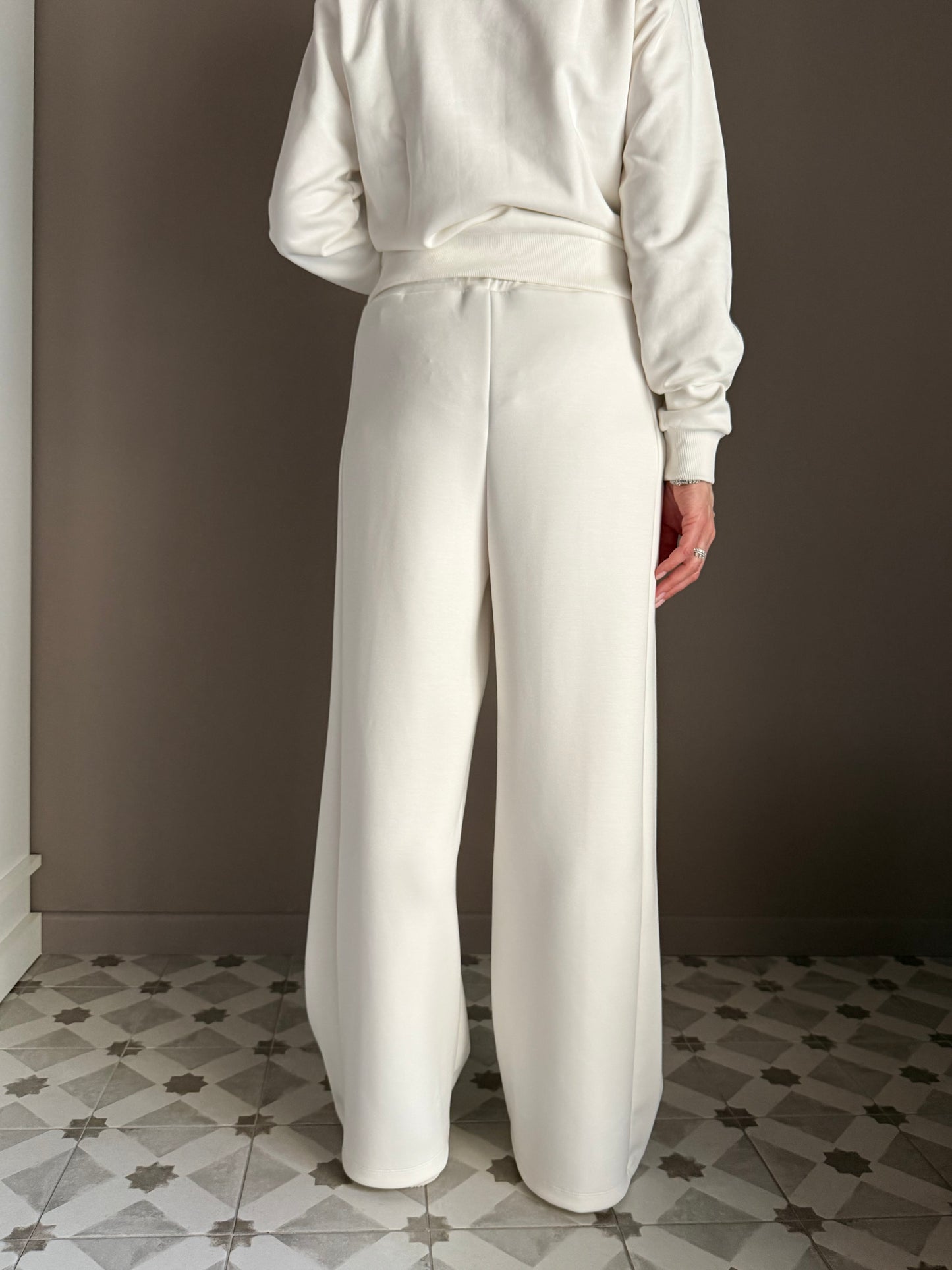 Pantalone in felpa rasata