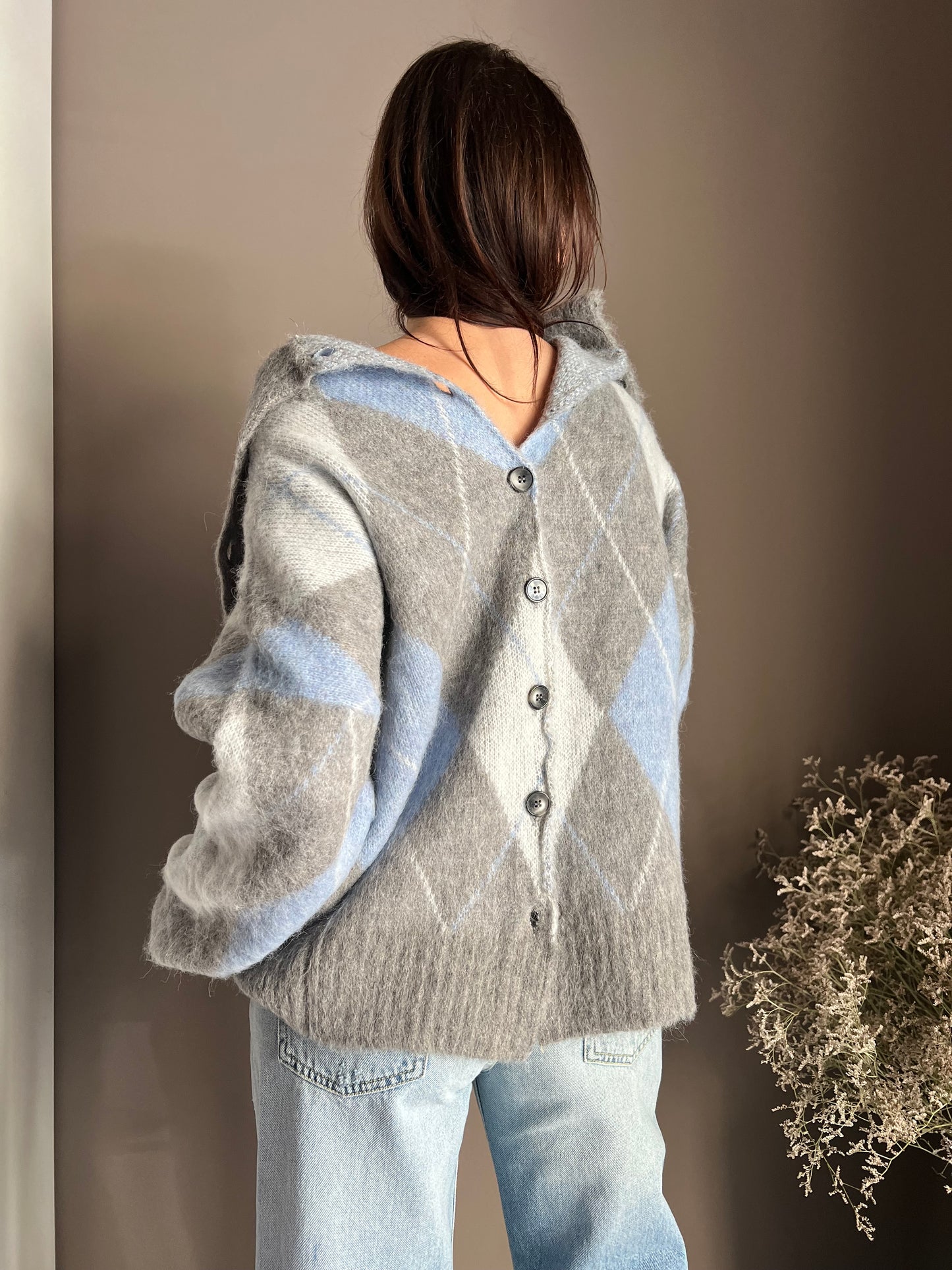 Maglia oversize losanghe Solo Tre