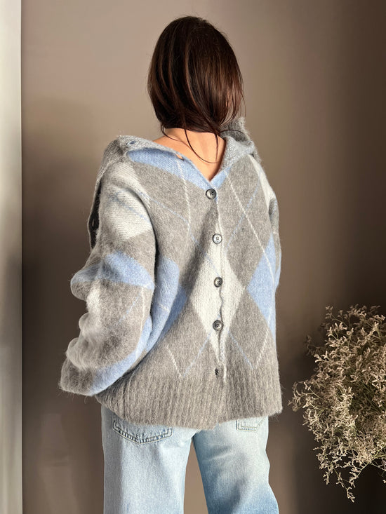 Maglia oversize losanghe Solo Tre
