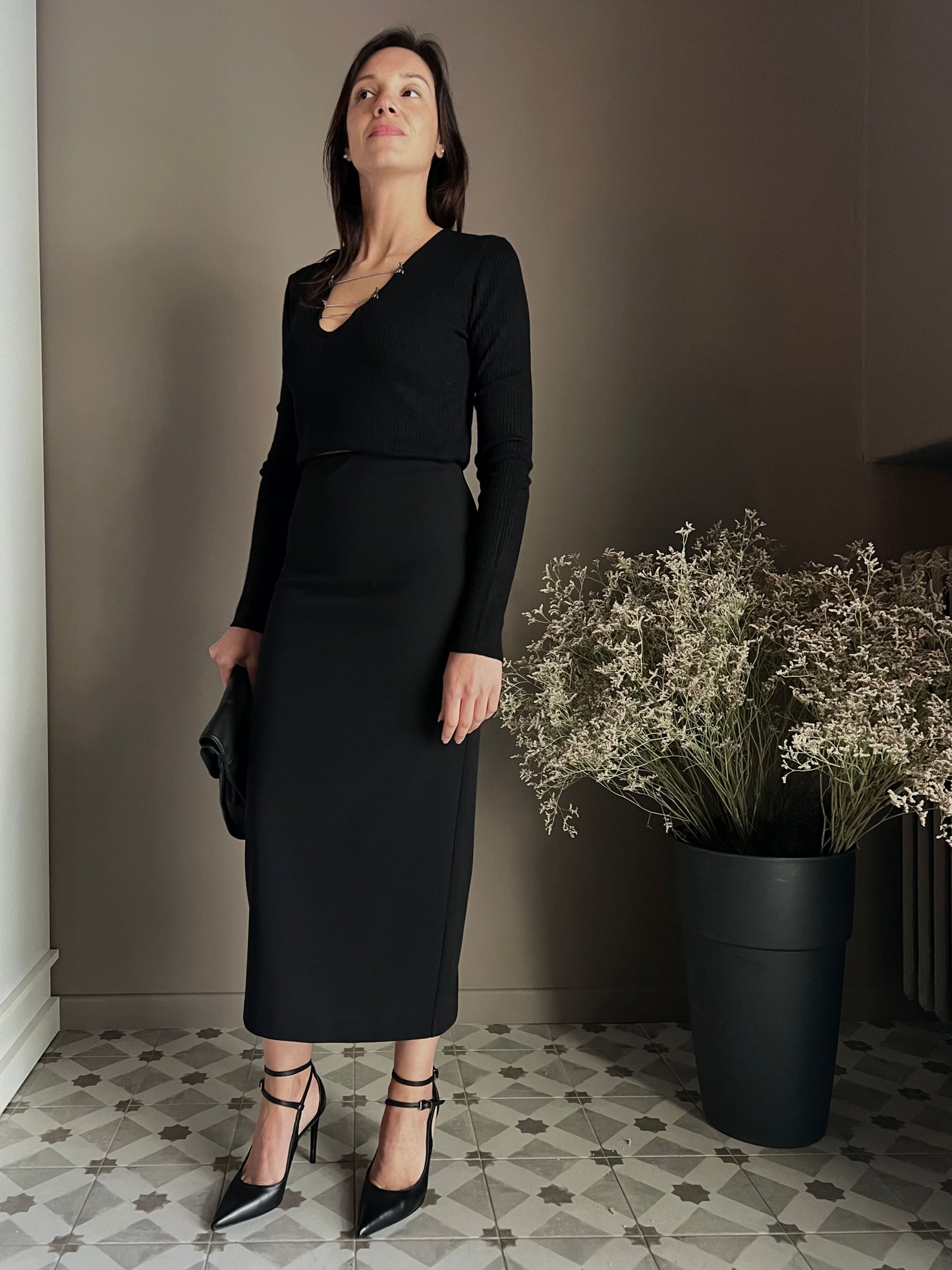 Gonna a tubino longuette “Essential” Patrizia Pepe