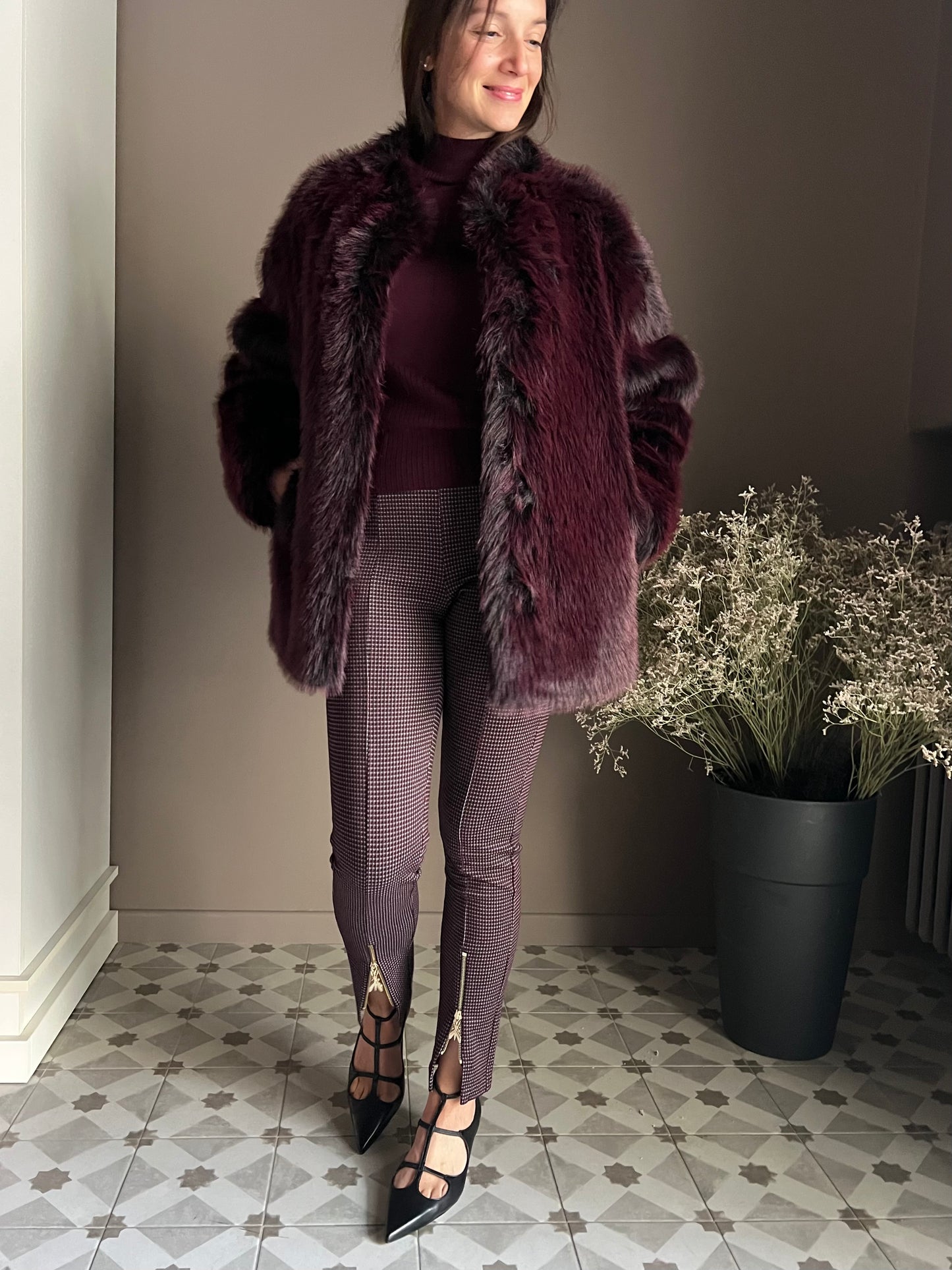 Pantalone slim fit in punto milano Patrizia Pepe