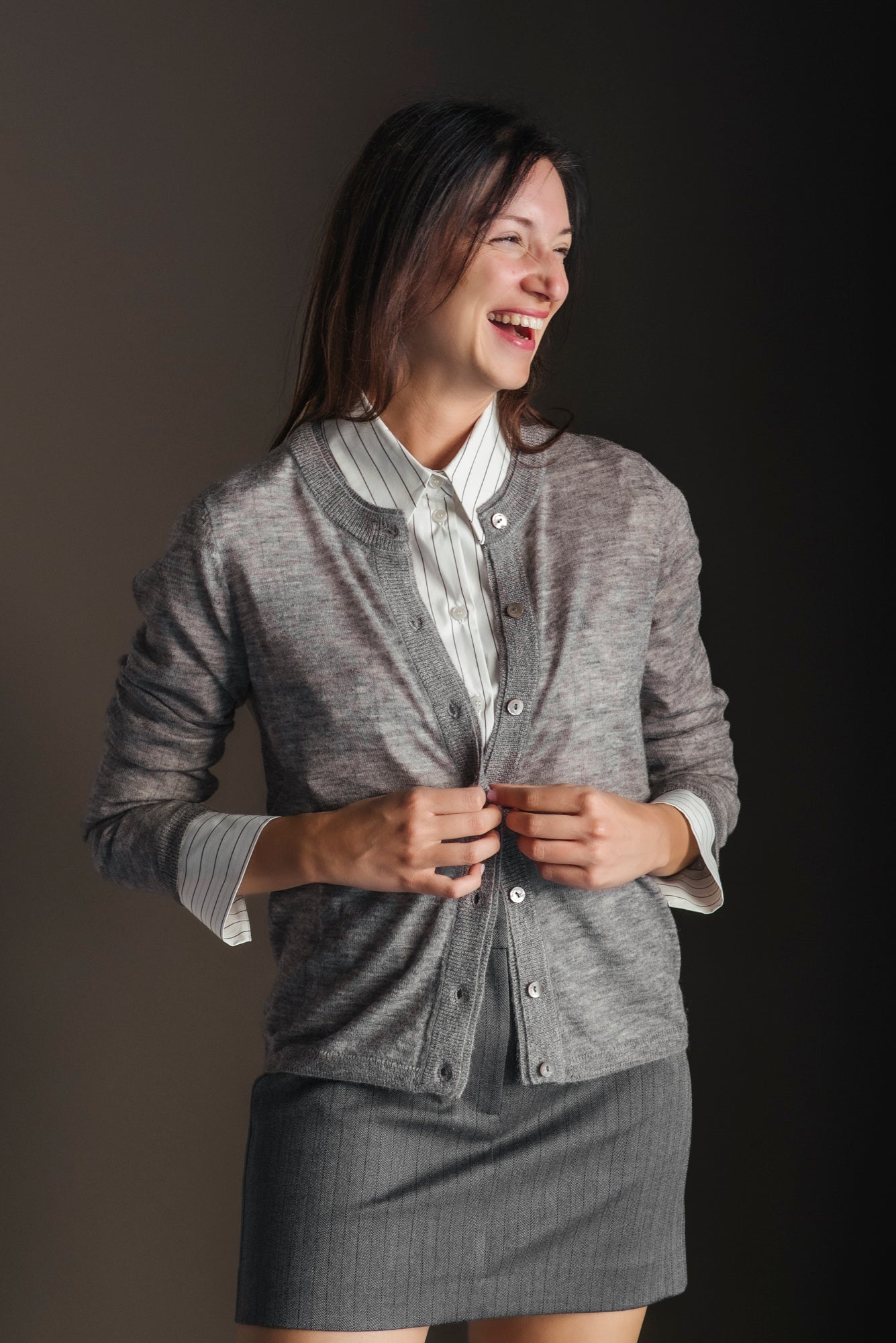 Cardigan Alessia Santi - Grigio Tortora