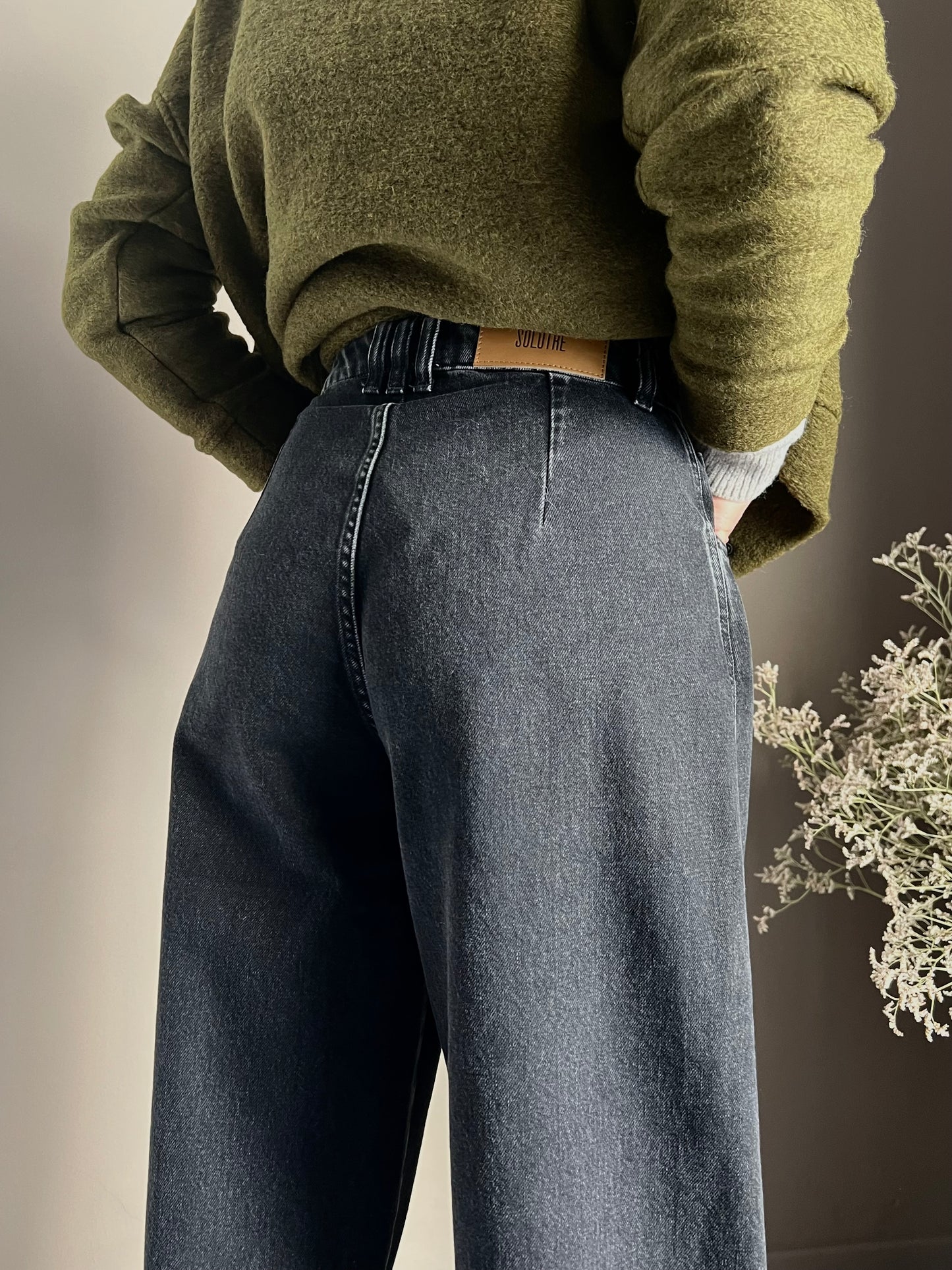 Pantalone denim Baloon Fit Solo Tre
