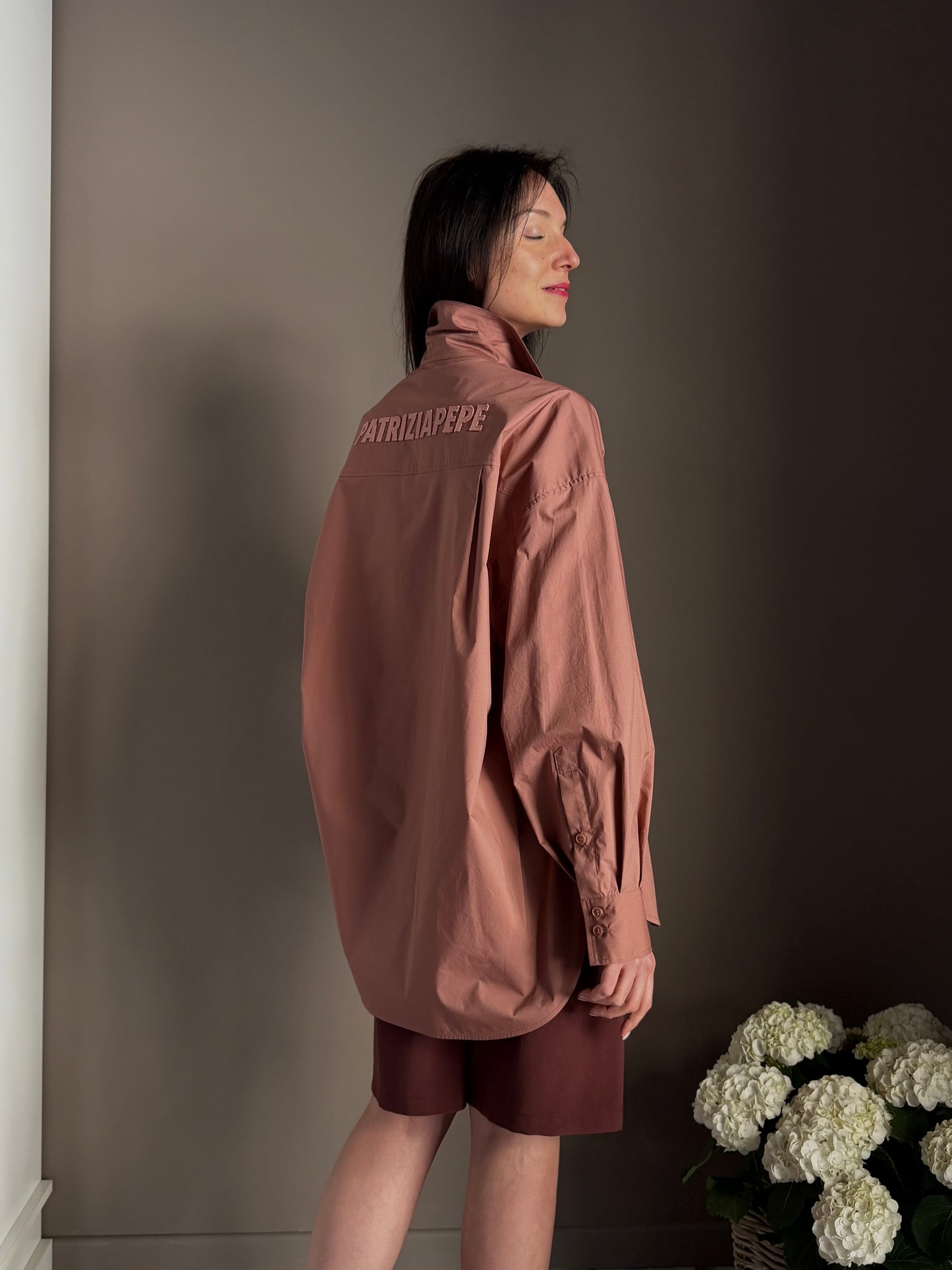 Camicia Oversize Patrizia Pepe – Terracotta