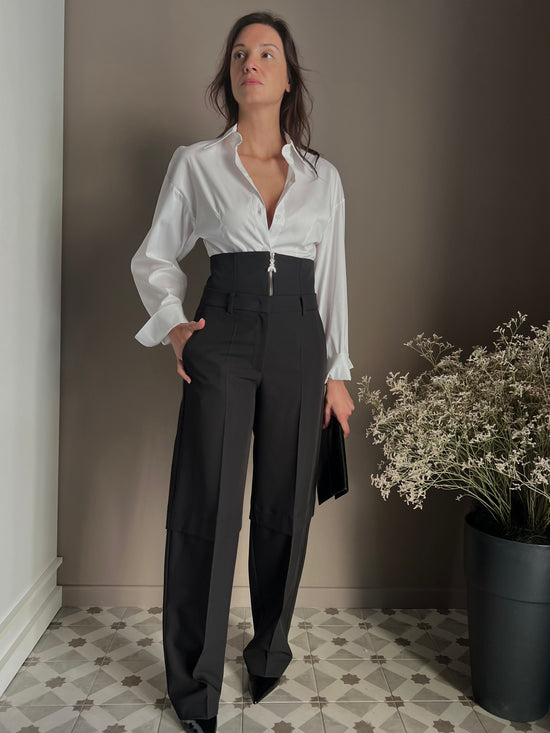 Pantaloni baggy con corsetto