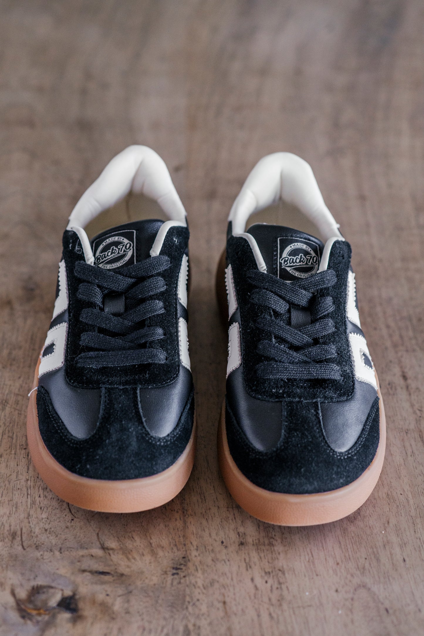 Sneakers Leather Back 70 - Nero