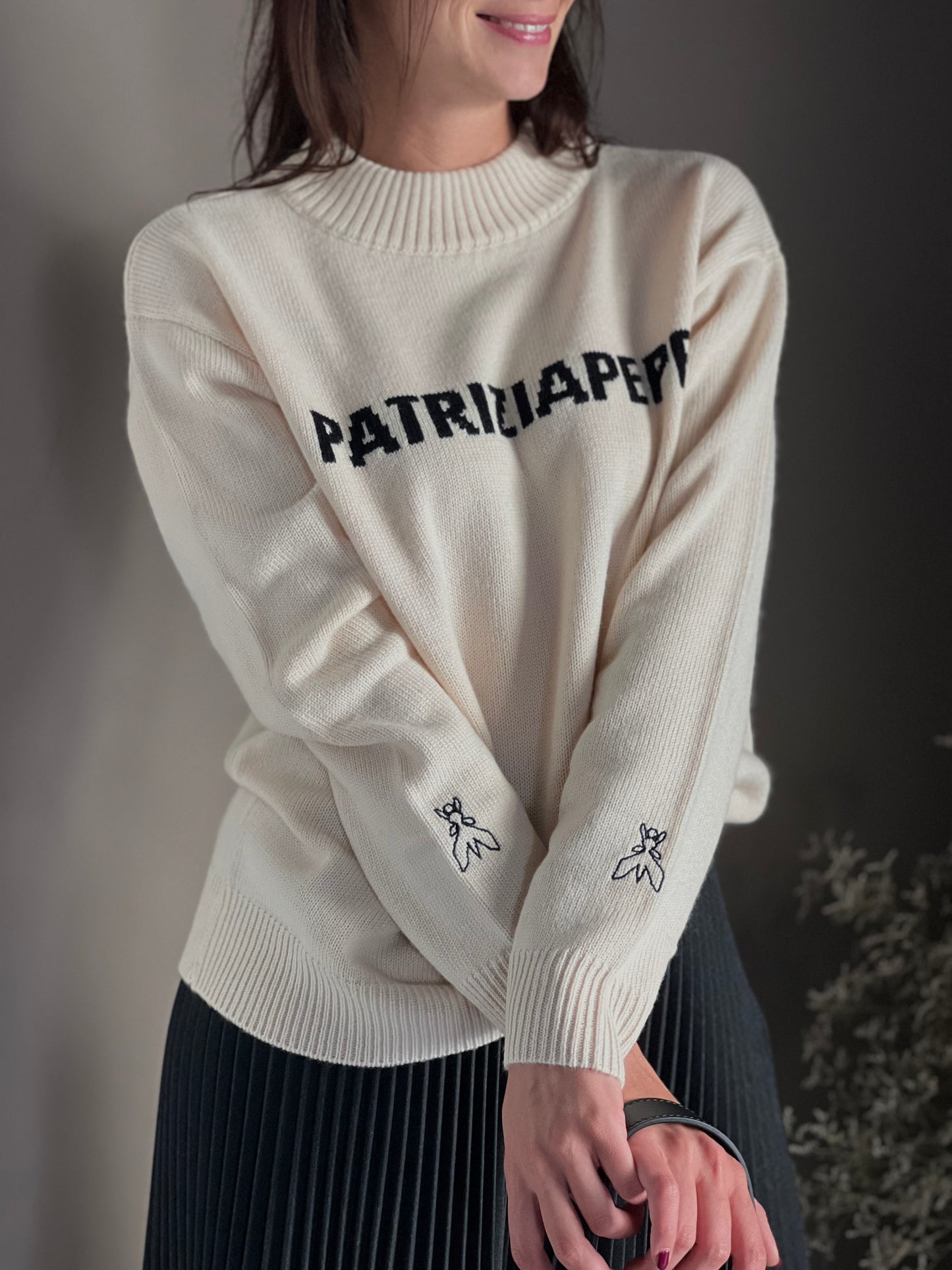 Maglia girocollo con logo