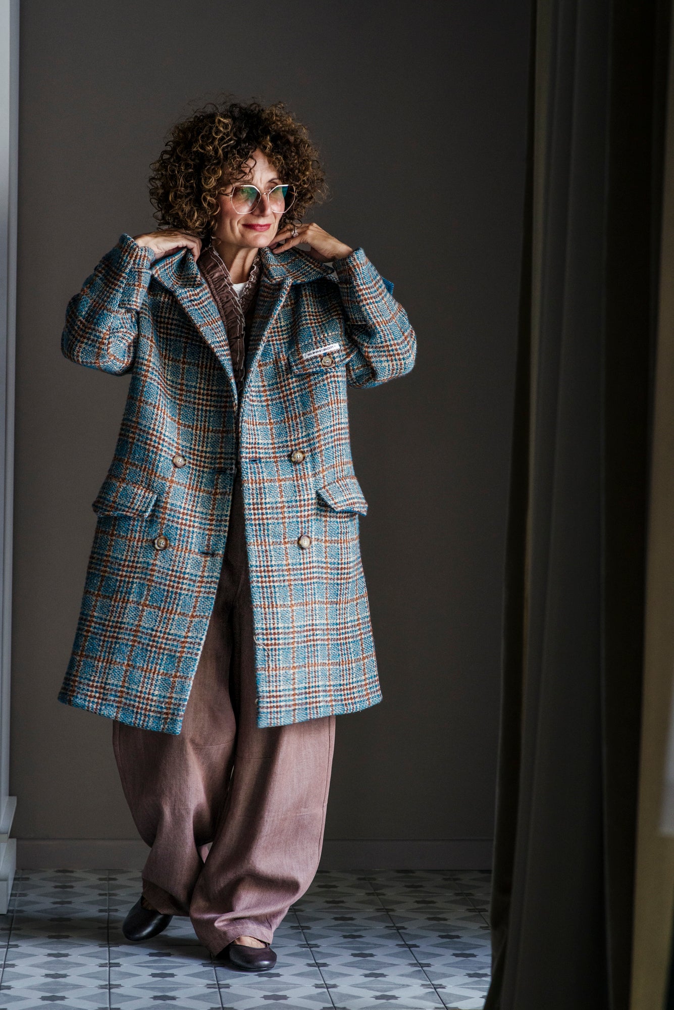Cappotto doppiopetto oversize Noumeno Concept