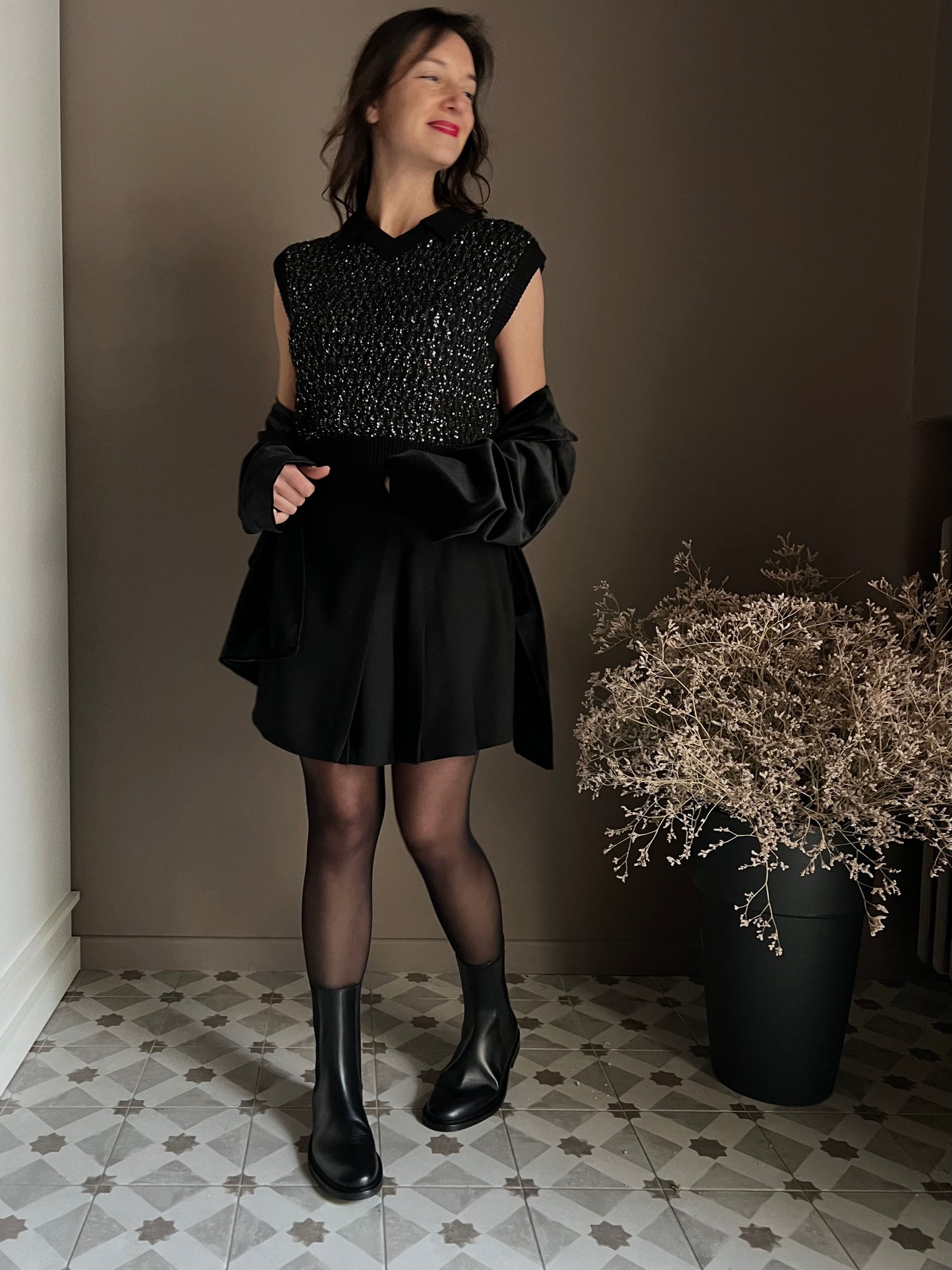 Gonna corta finto portafoglio