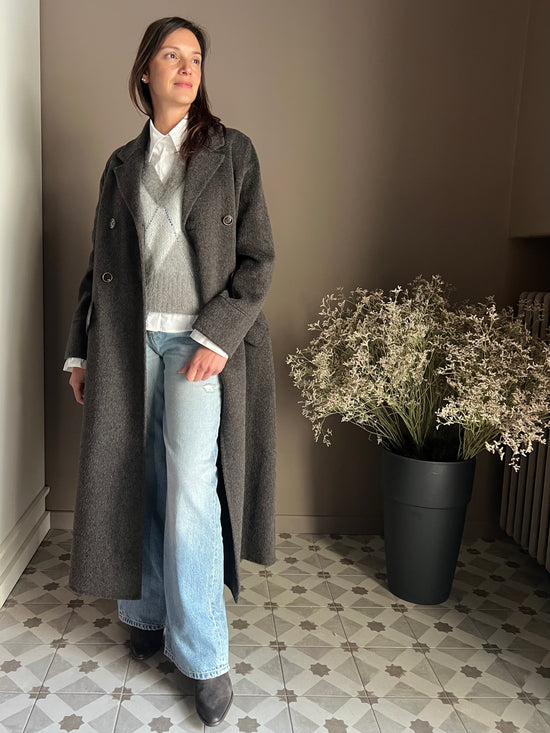 Cappotto Lungo Double-Breasted Alessia Santi