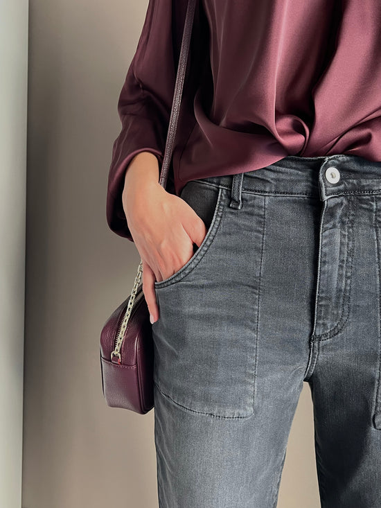 Pantalone denim Noumeno Concept nero